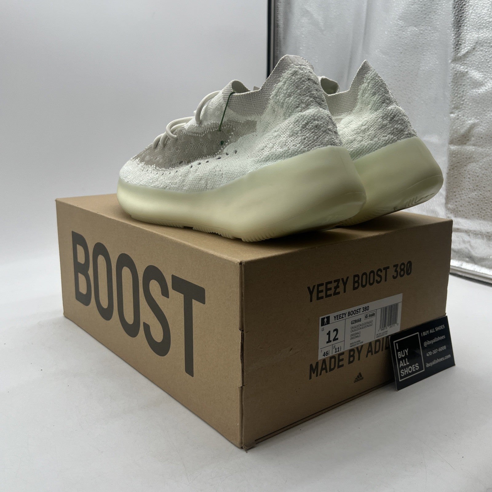 Size 12 - adidas Yeezy Boost 380 Calcite Glow (GZ8668)