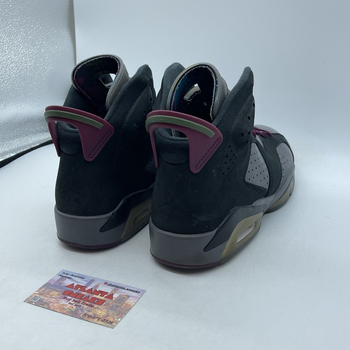 Size 9 - Jordan 6 Bordeaux Burgundy Black Grey Suede Leather (CT8529-063)