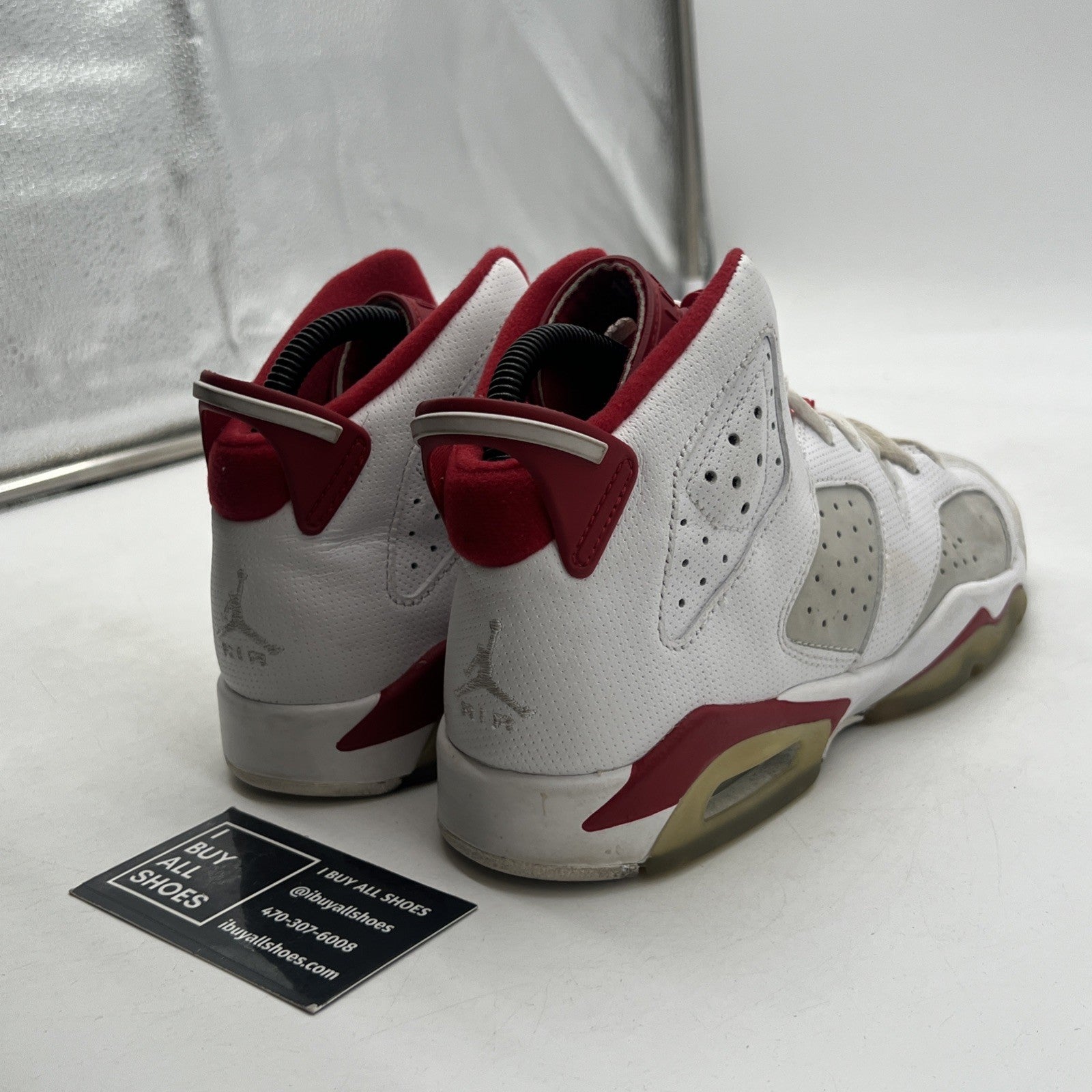 Size 5.5Y - Air Jordan 6 Retro Alternate (384665-113) White Red Shoes