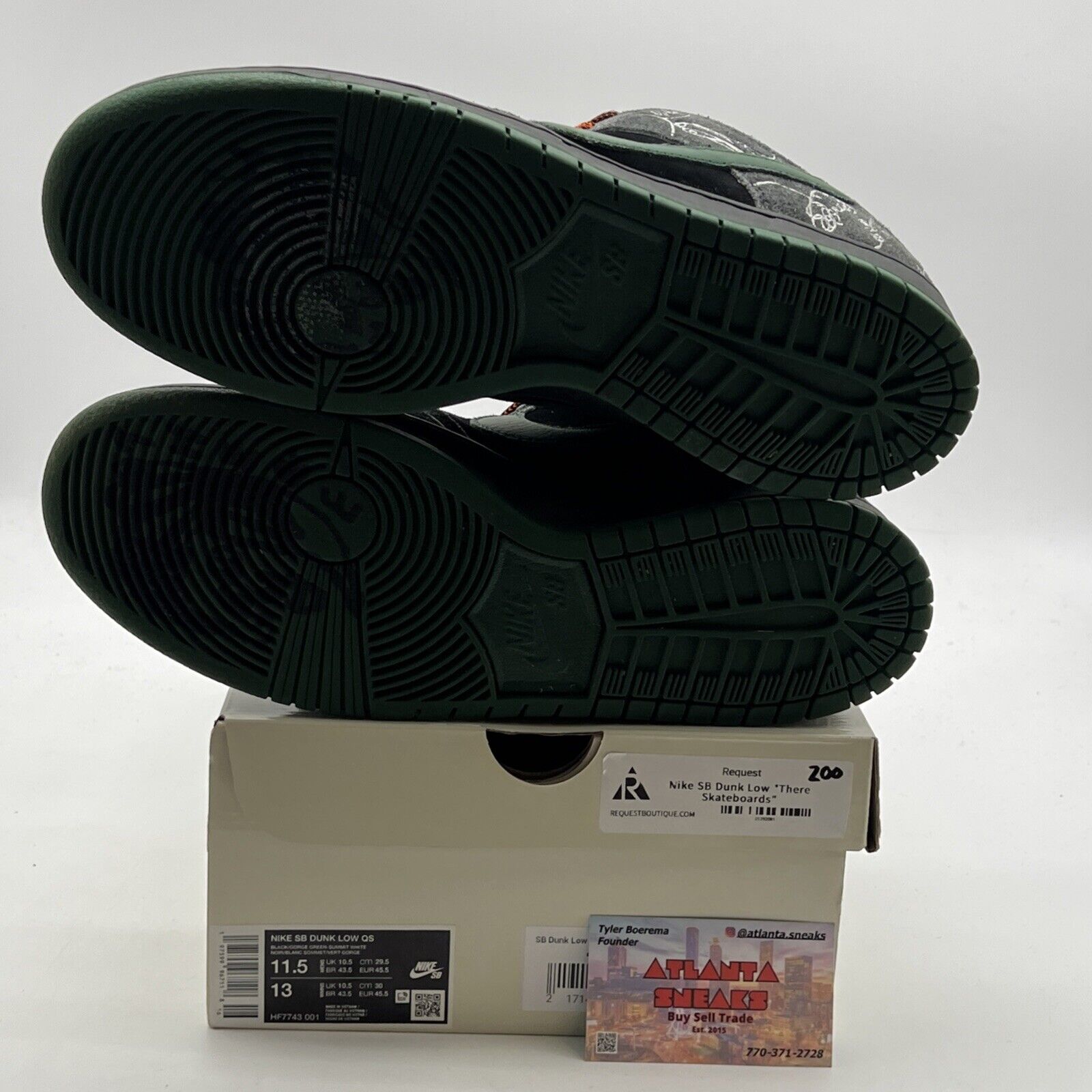 Size 11.5 - Nike THERE Skateboards x Dunk SB Low Ultra Humanized (HF7743-001)