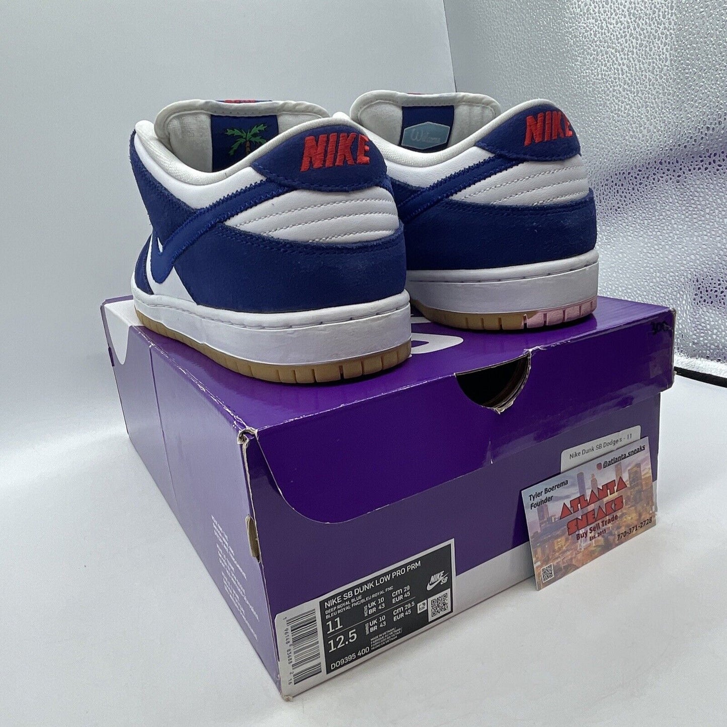 Size 11 - Nike SB Dunk Low Los Angeles Dodgers Blue White Red (DO9395-400)