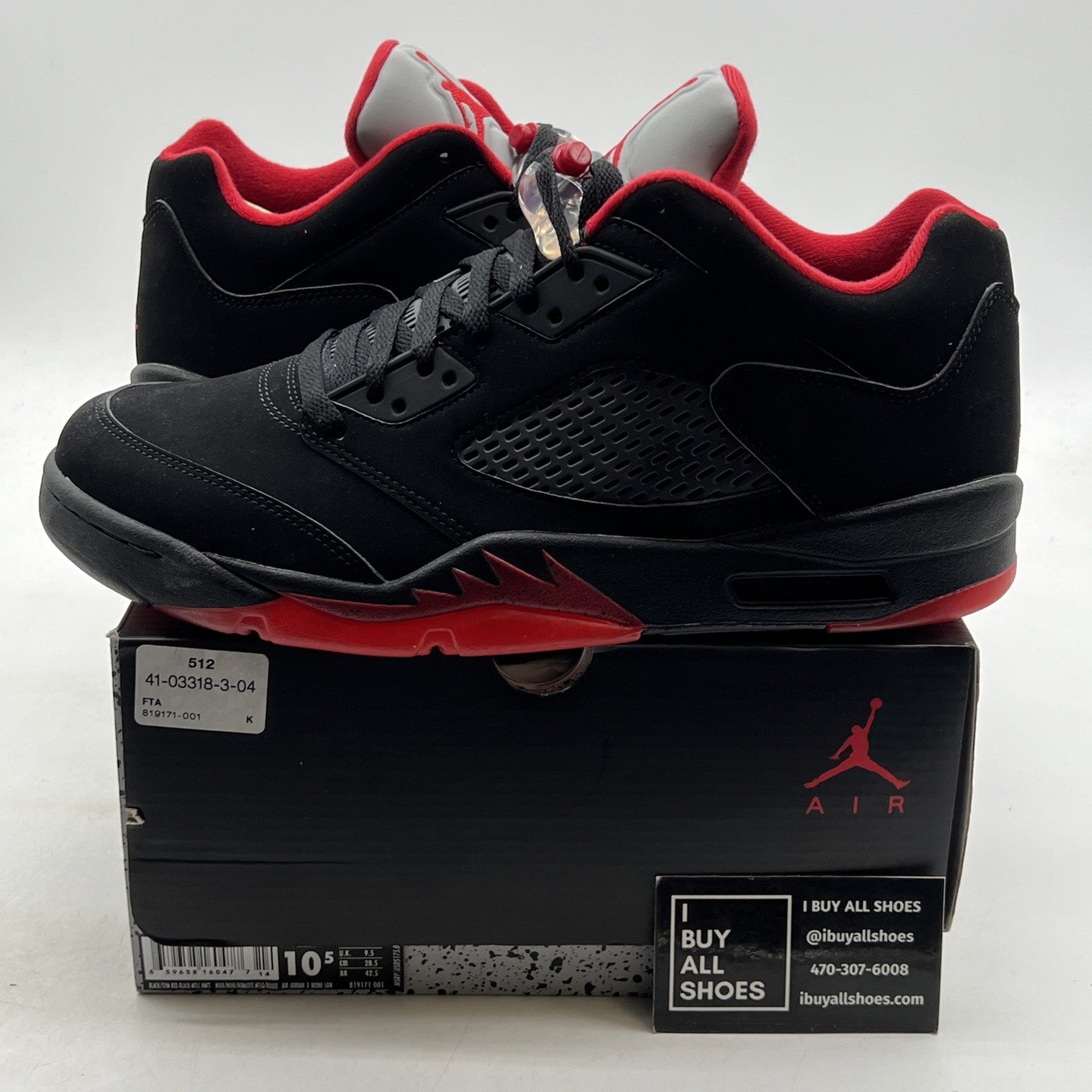 Size 10.5 - Air Jordan 5 Retro Low Alternate 90 (819171-001)