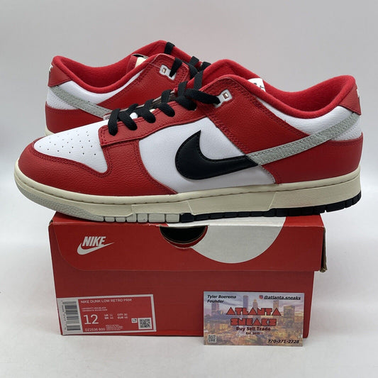 Size 12 - Nike Dunk Low Split - Chicago Red Black White Leather (DZ2536-600)