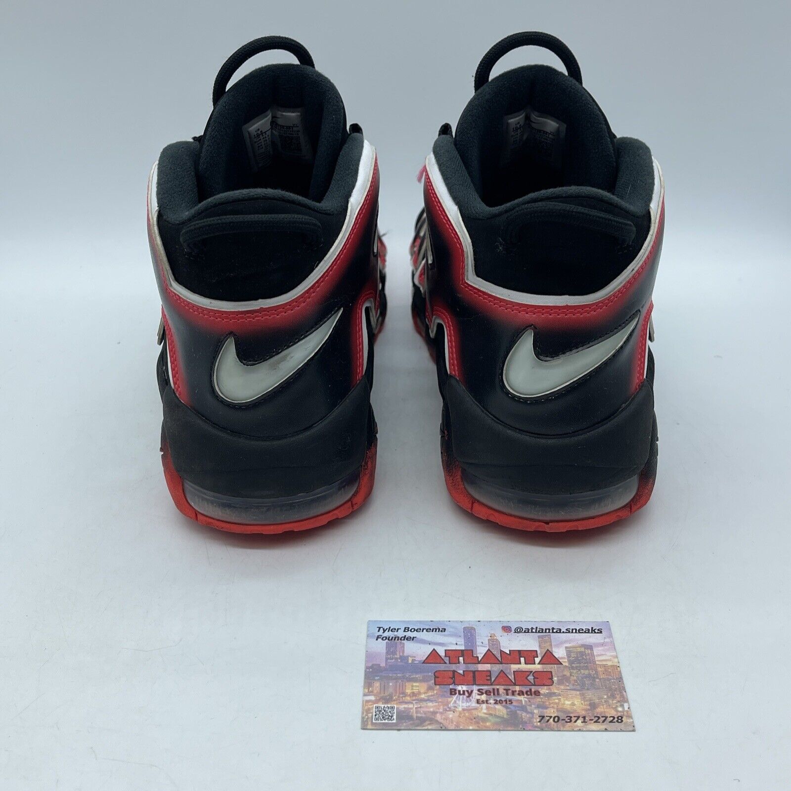 Size 10.5 - Nike Air More Uptempo 96 Laser Crimson Black Red Suede (CJ6129-001)