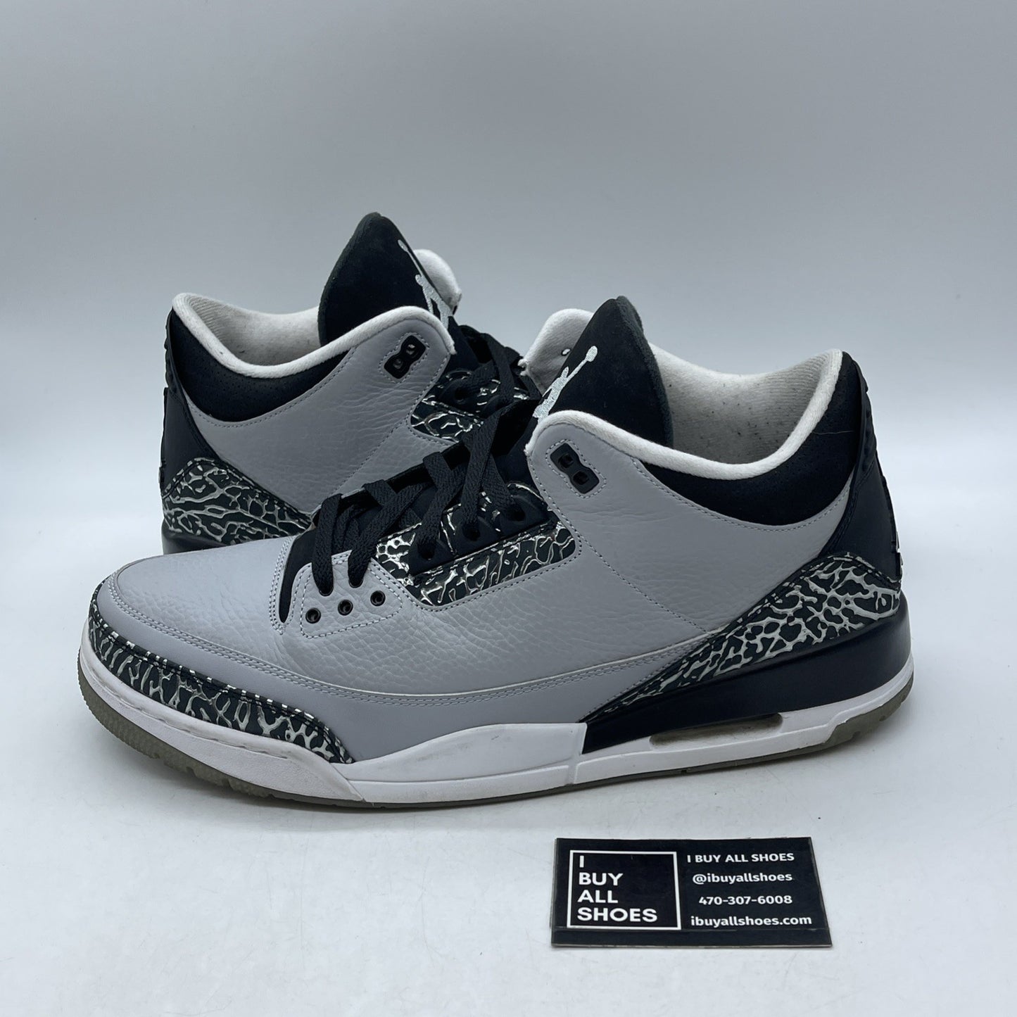 Size 14 - Air Jordan 3 Retro Wolf Grey (136064-004)