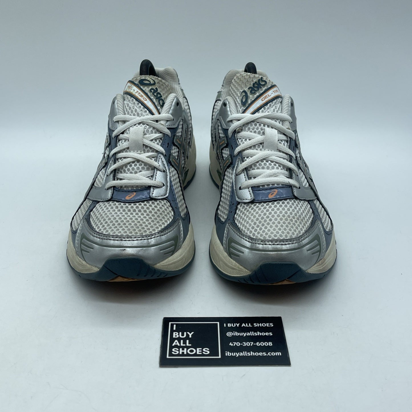 Size 9.5 - ASICS Gel 1130 White Ironclad (1201A256-110)