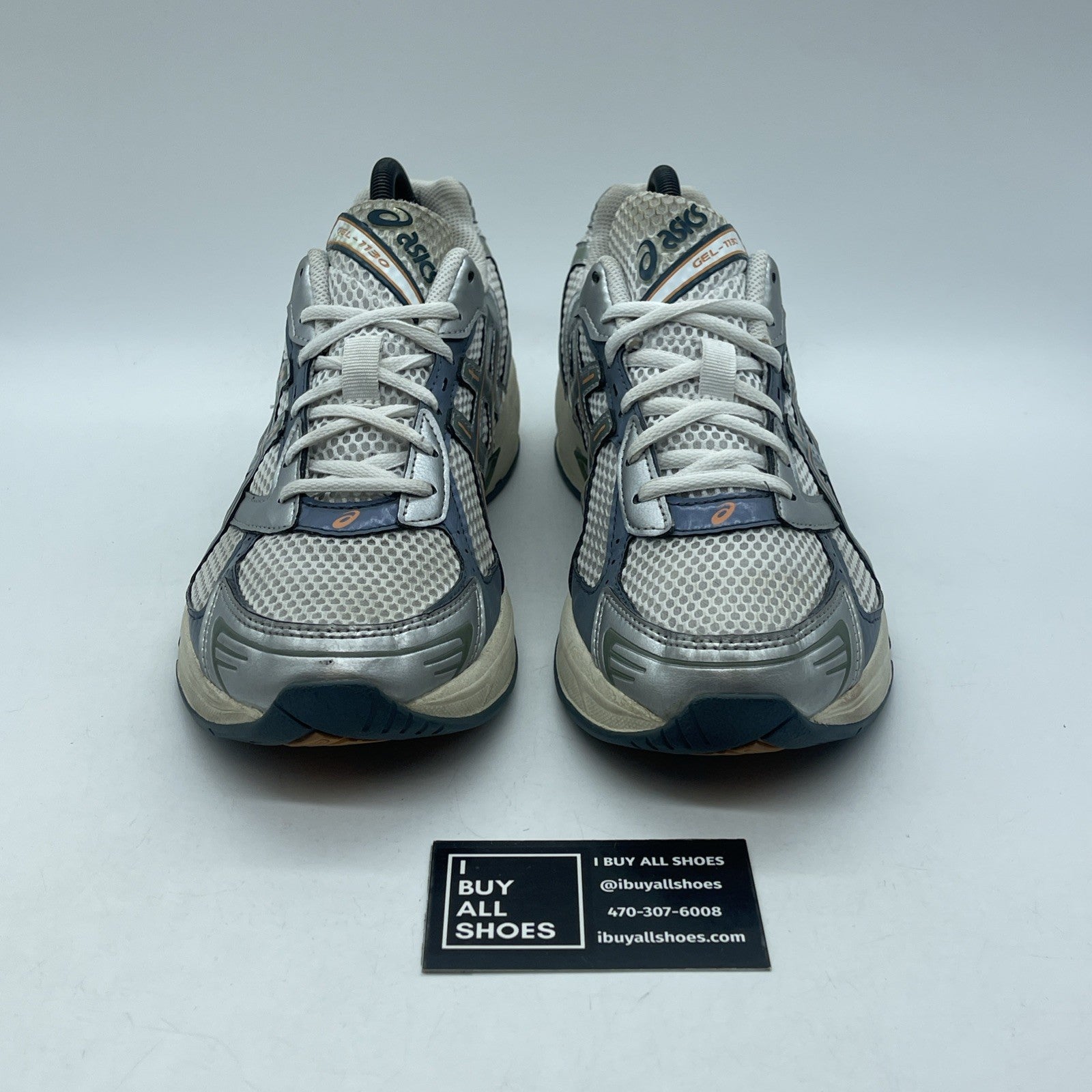 Size 9.5 - ASICS Gel 1130 White Ironclad (1201A256-110)