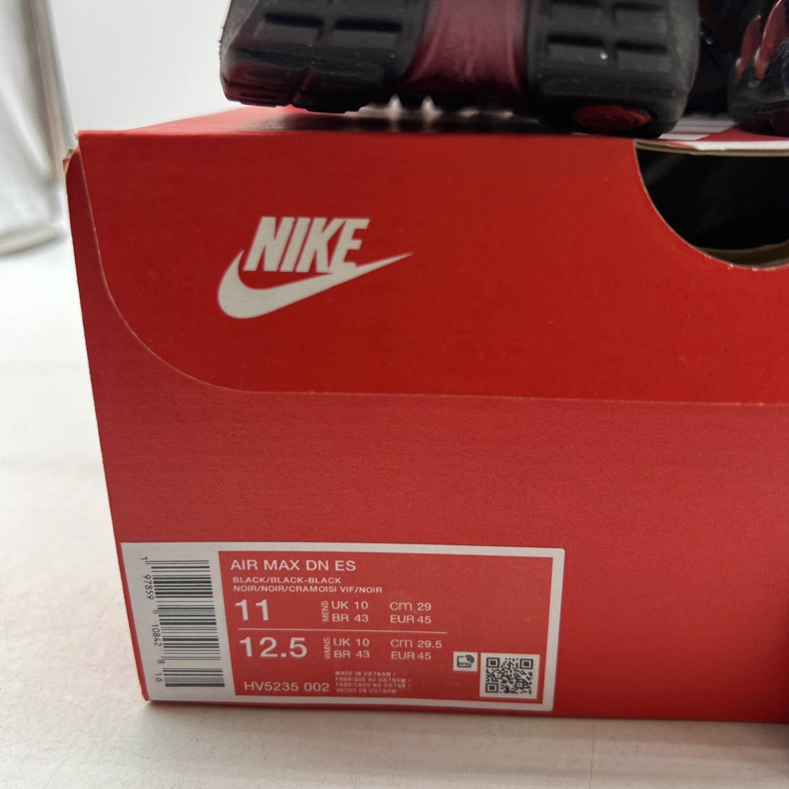 Size 11 - Nike Air Max DN Essential Black Bright Crimson (HV5235-002)