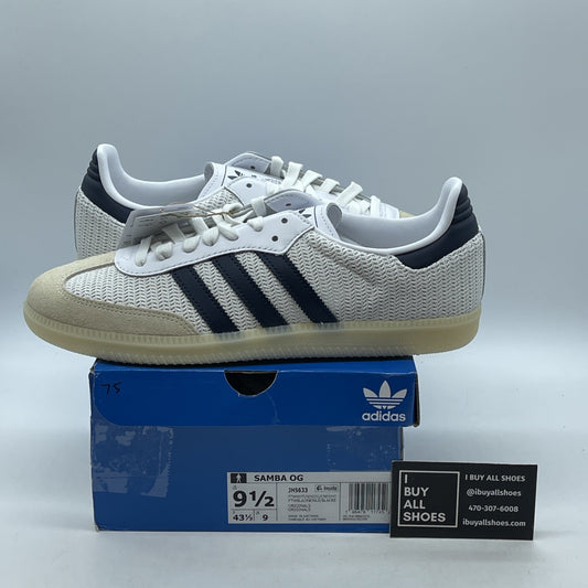Size 9.5 - adidas Samba OG White Night Indigo Cream Blue White (JH5633)