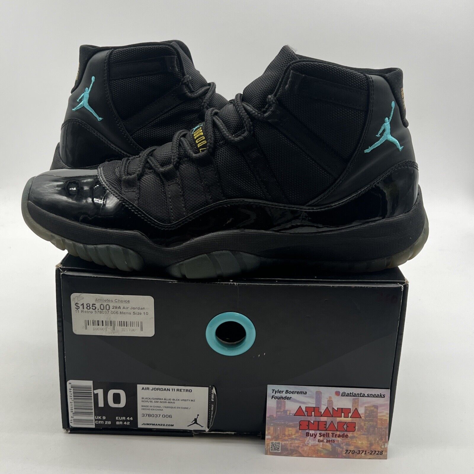 Size 10 - Air Jordan 11 Retro High Gamma Blue (378037-006)