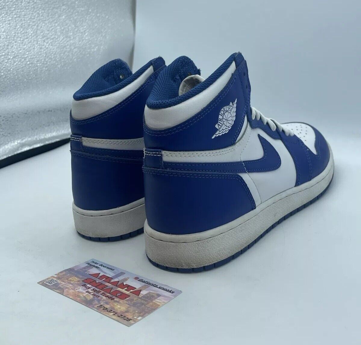 Size 6.5Y (GS) - Jordan 1 OG High Storm Blue White Leather (575441-127)