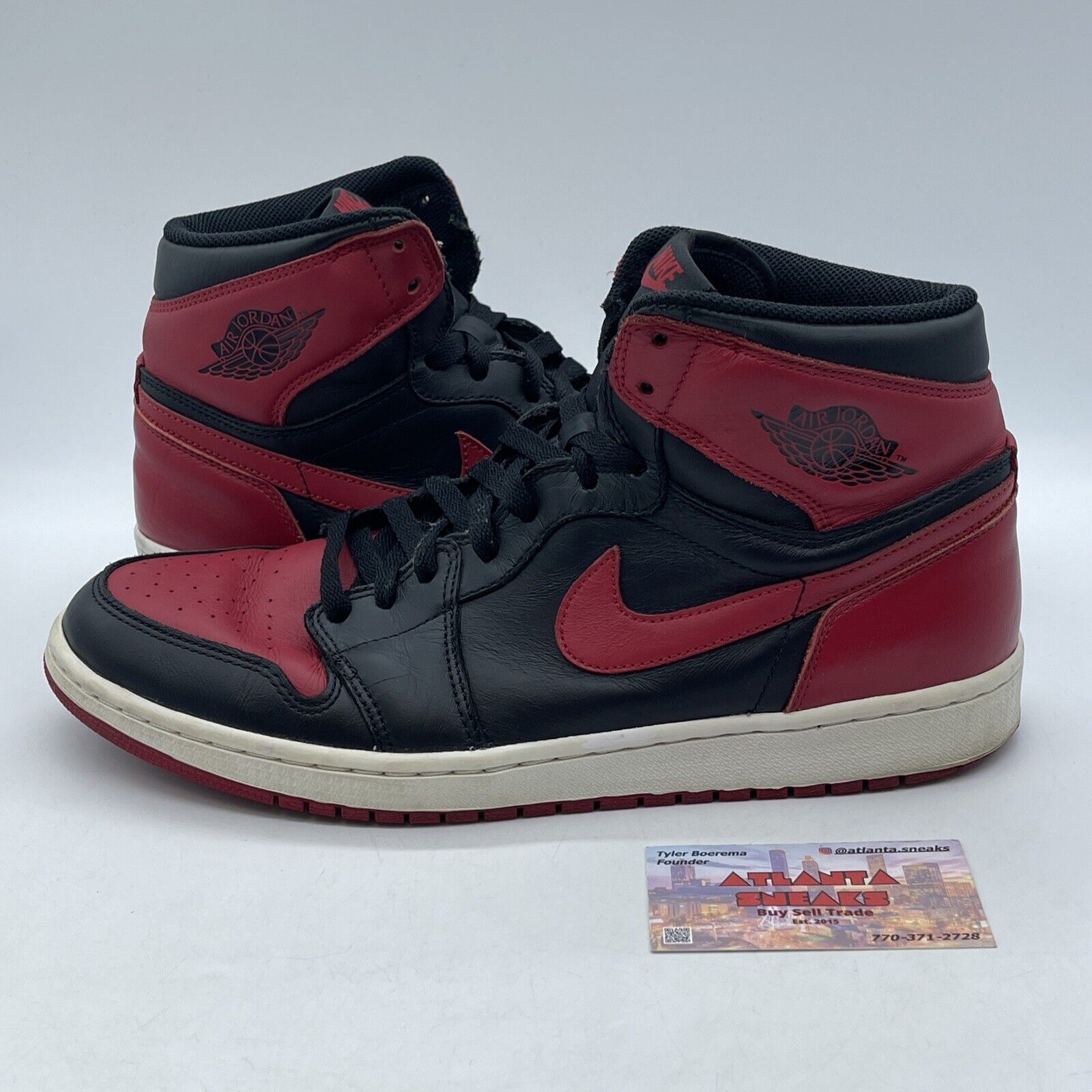 Size 12 - Air Jordan 1 Retro OG 2013 High Bred Red Black White (555088-023)