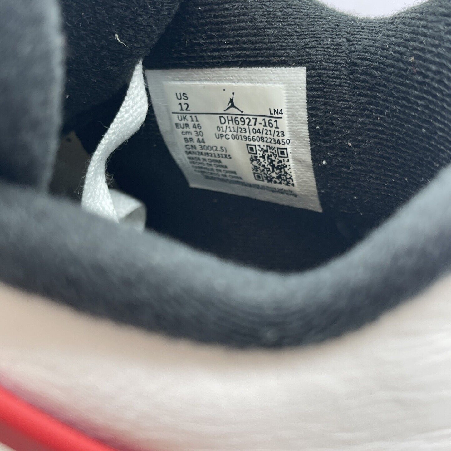 Size 12 - Jordan 4 Retro Mid Red Cement Red Black White Leather (DH6927-161)