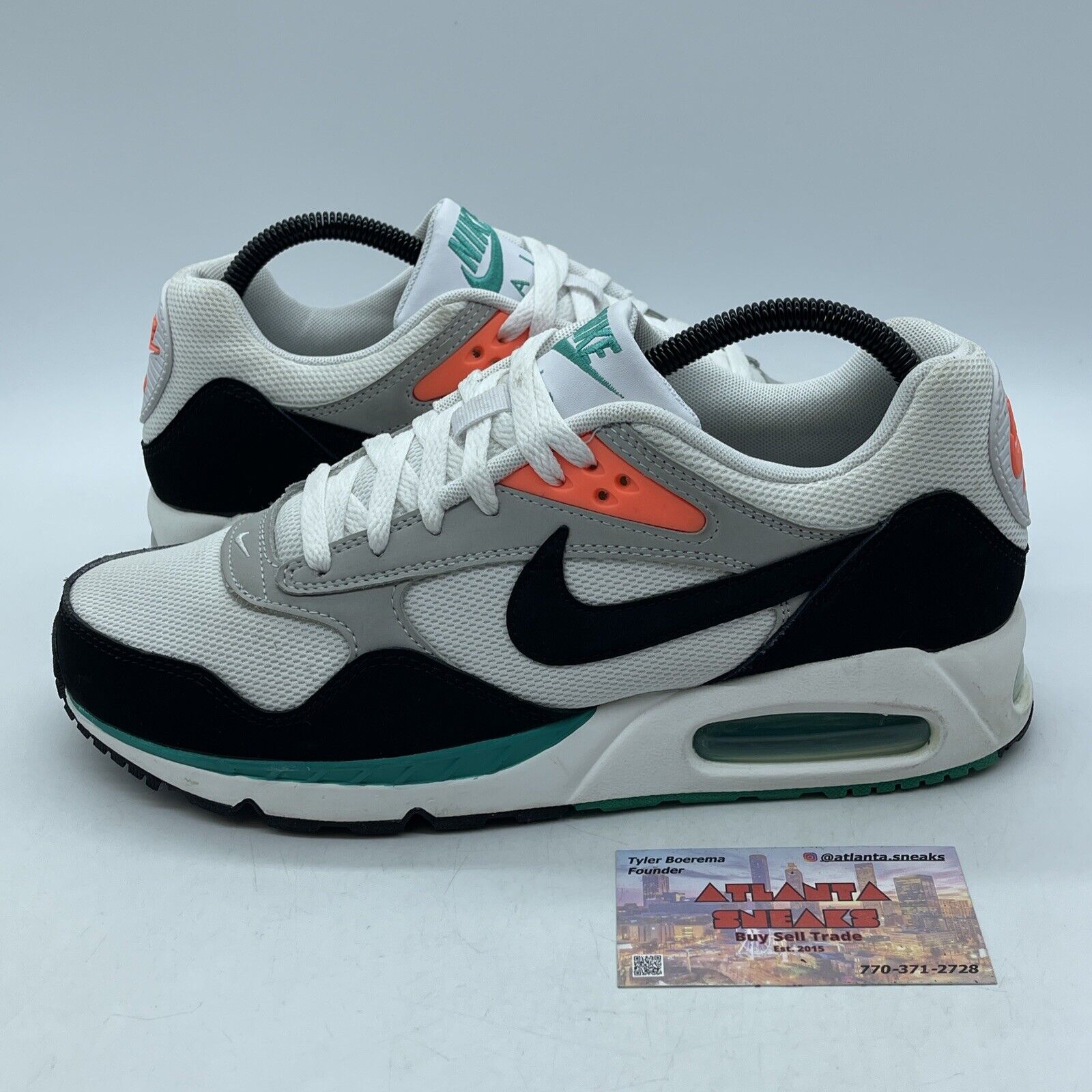 Size 10W - Nike Air Max Correlate White Black New Green Black Suede (511417-136)