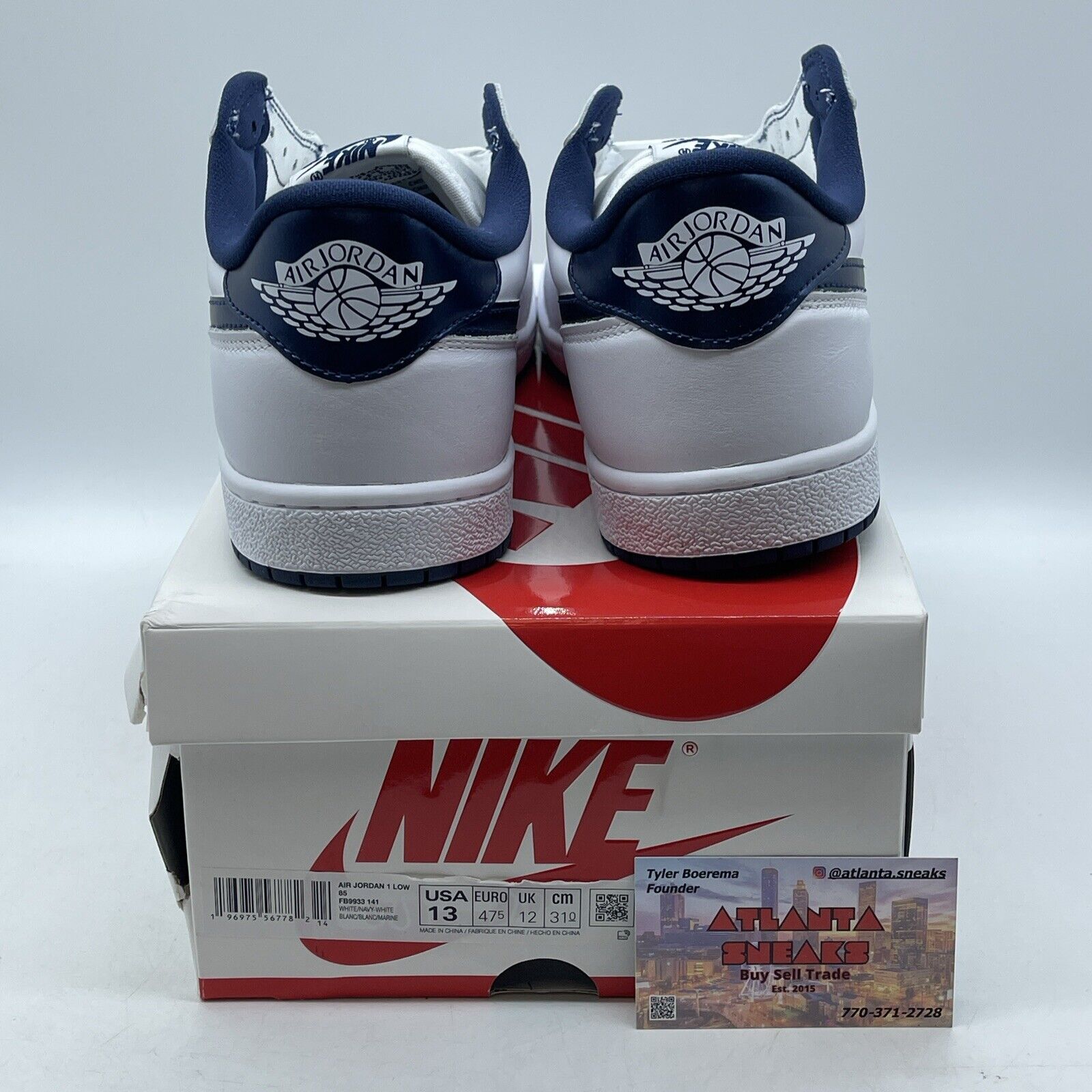 Size 13 - Air Jordan 1 Retro '85 OG 2024 Low Metallic Blue White (FB9933-141)