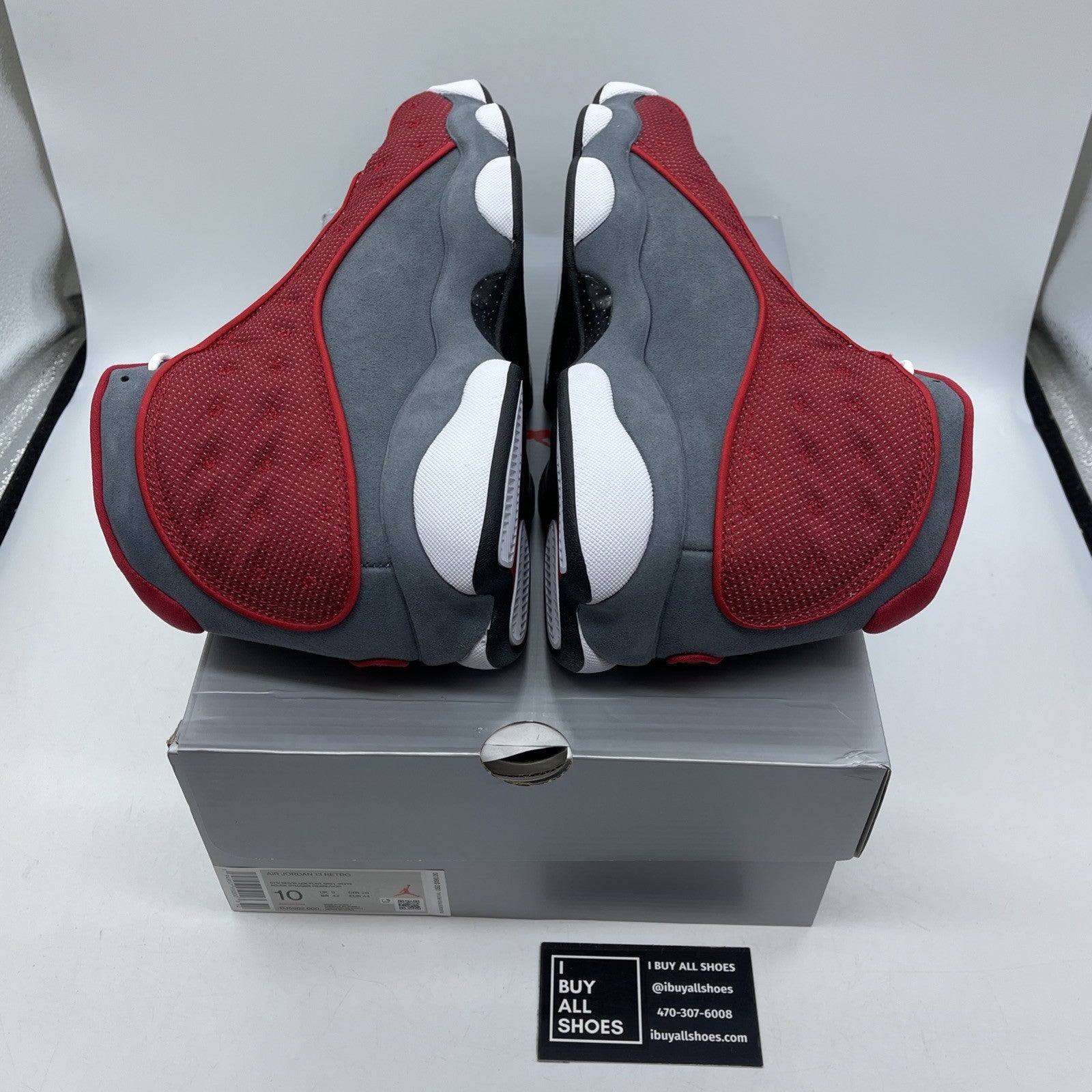 Size 10 - Jordan 13 Red White Grey Suede (DJ5982600)