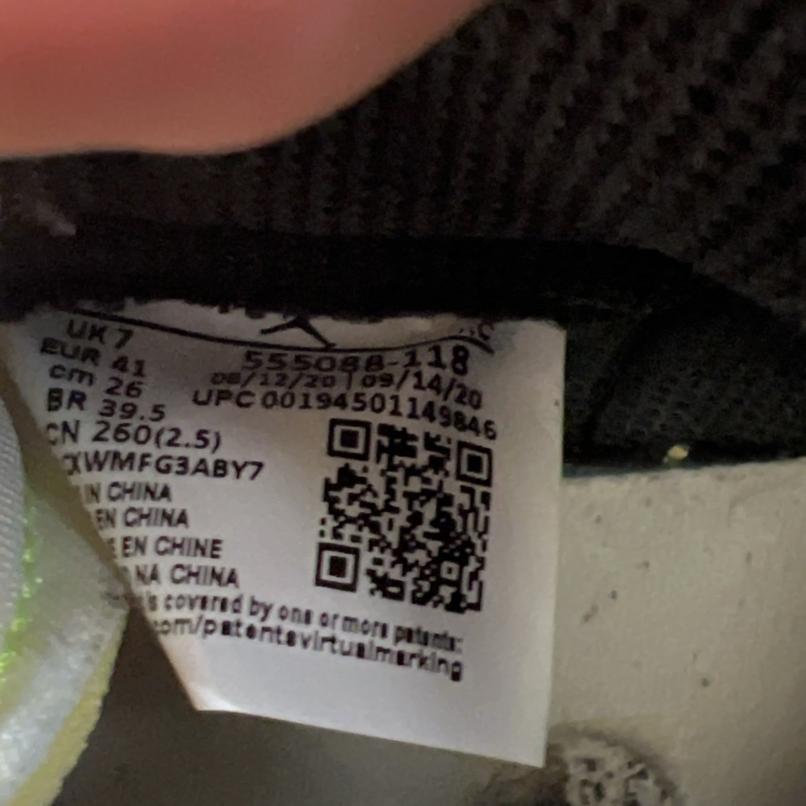 Size 8 - Air Jordan 1 Retro High OG Volt (555088-118)