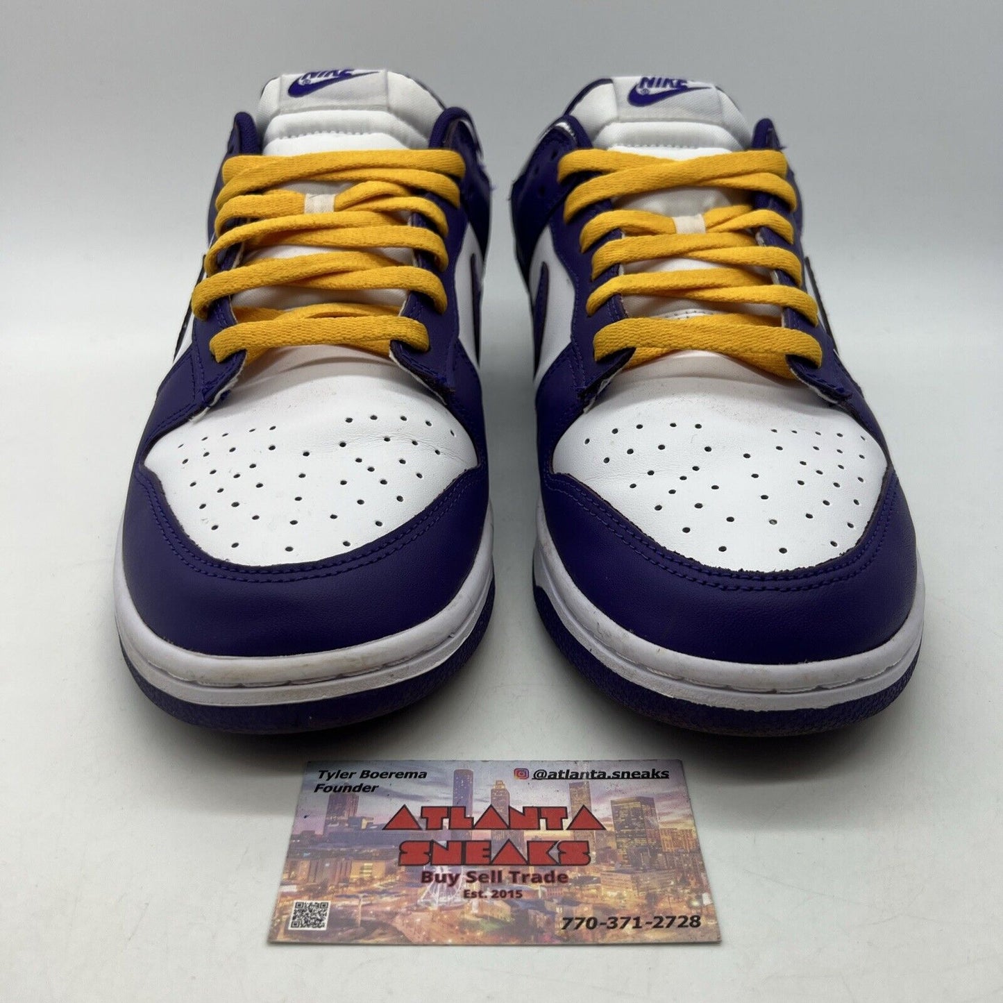 Size 11.5 - Nike Dunk Low Retro Court Purple 2022 White Leather (DD1391-104)