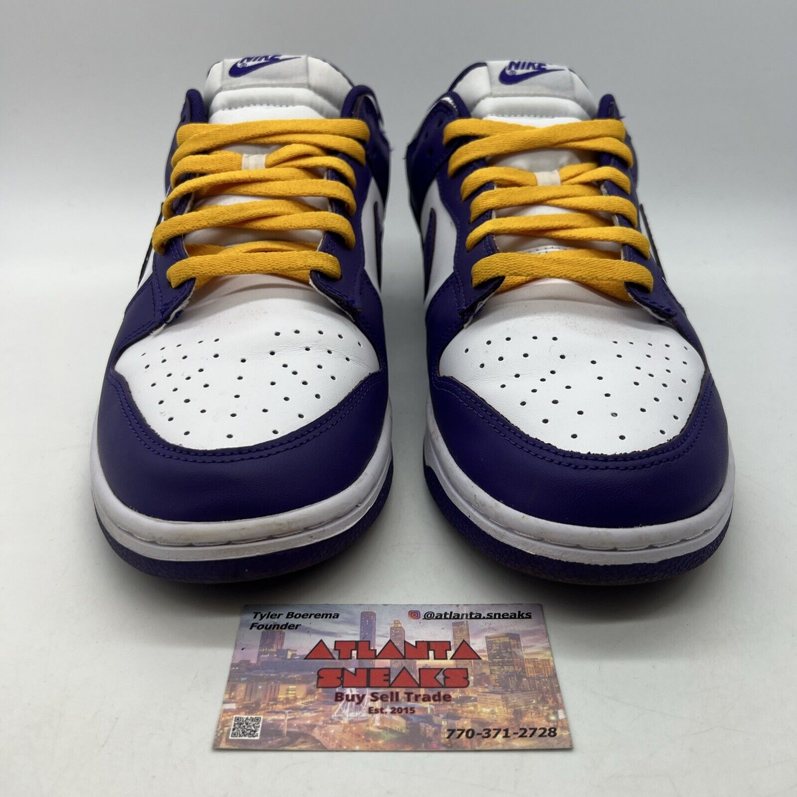 Size 11.5 - Nike Dunk Low Retro Court Purple 2022 White Leather (DD1391-104)