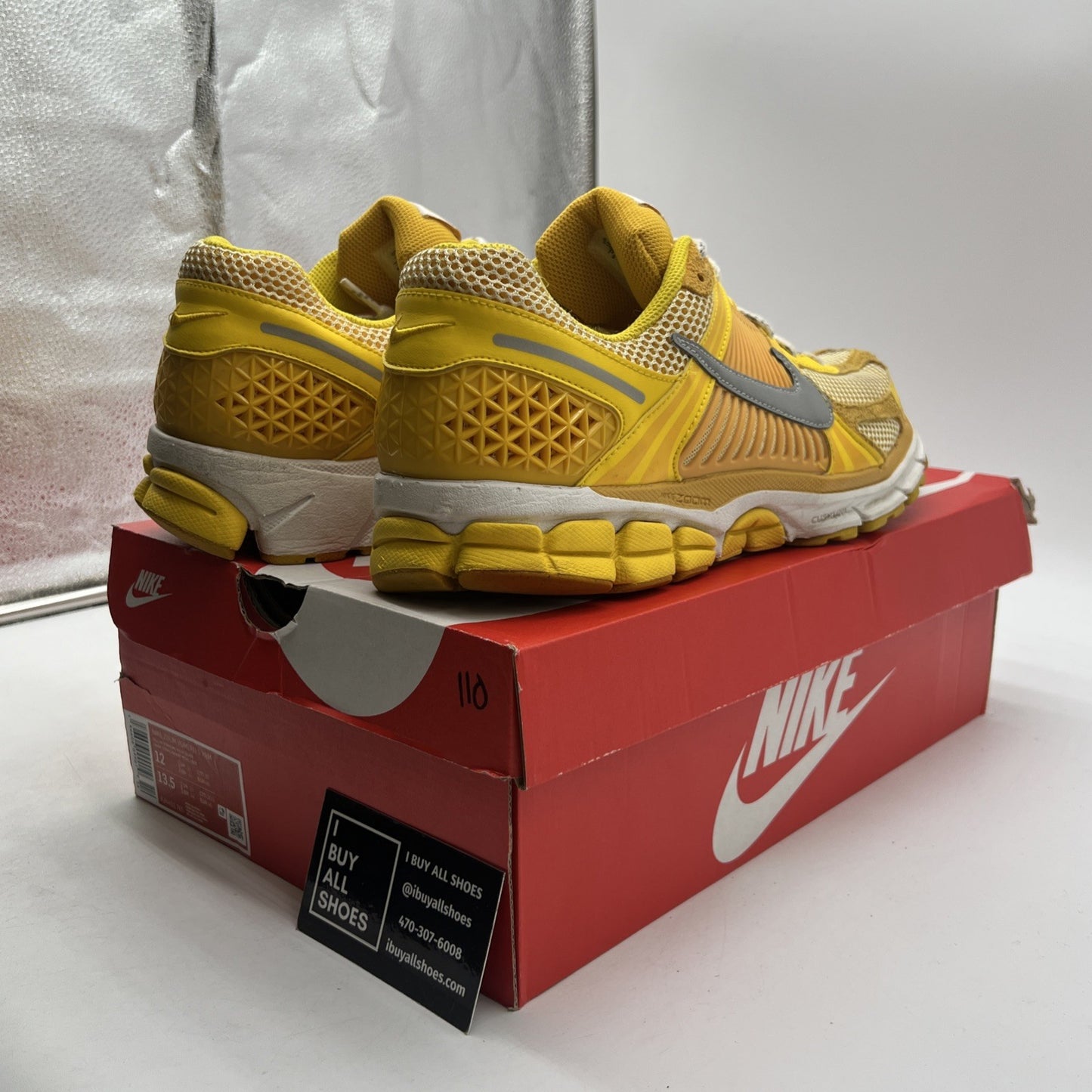 Size 12 - Nike Zoom Vomero 5 Yellow Strike Metallic Silver (FJ4453-765)