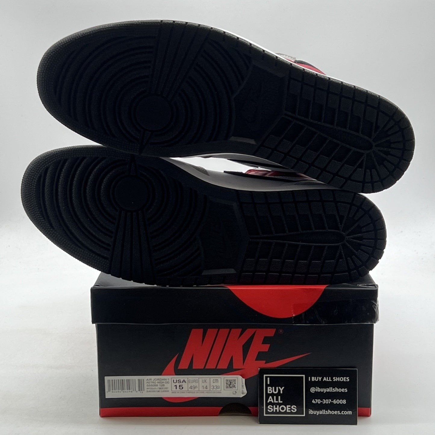 Size 15 - Air Jordan 1 Retro High OG Smoke Gray 2020 (555088-126)