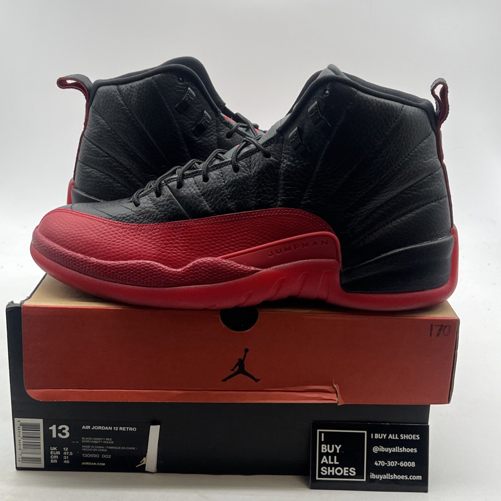 Size 13 - Air Jordan 12 Retro Mid Flu Game (130690-002)