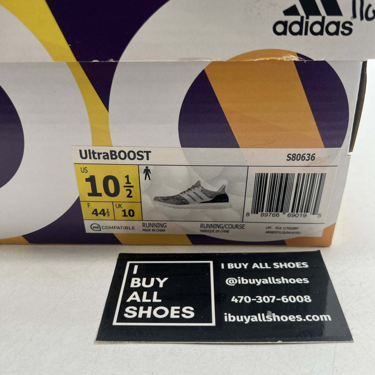 Size 10.5 - Adidas UltraBoost 3.0 Oreo (S80636)