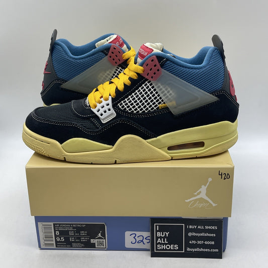 Size 8 - Air Jordan 4 Retro x Union LA Mid Off Noir (DC9533-001)
