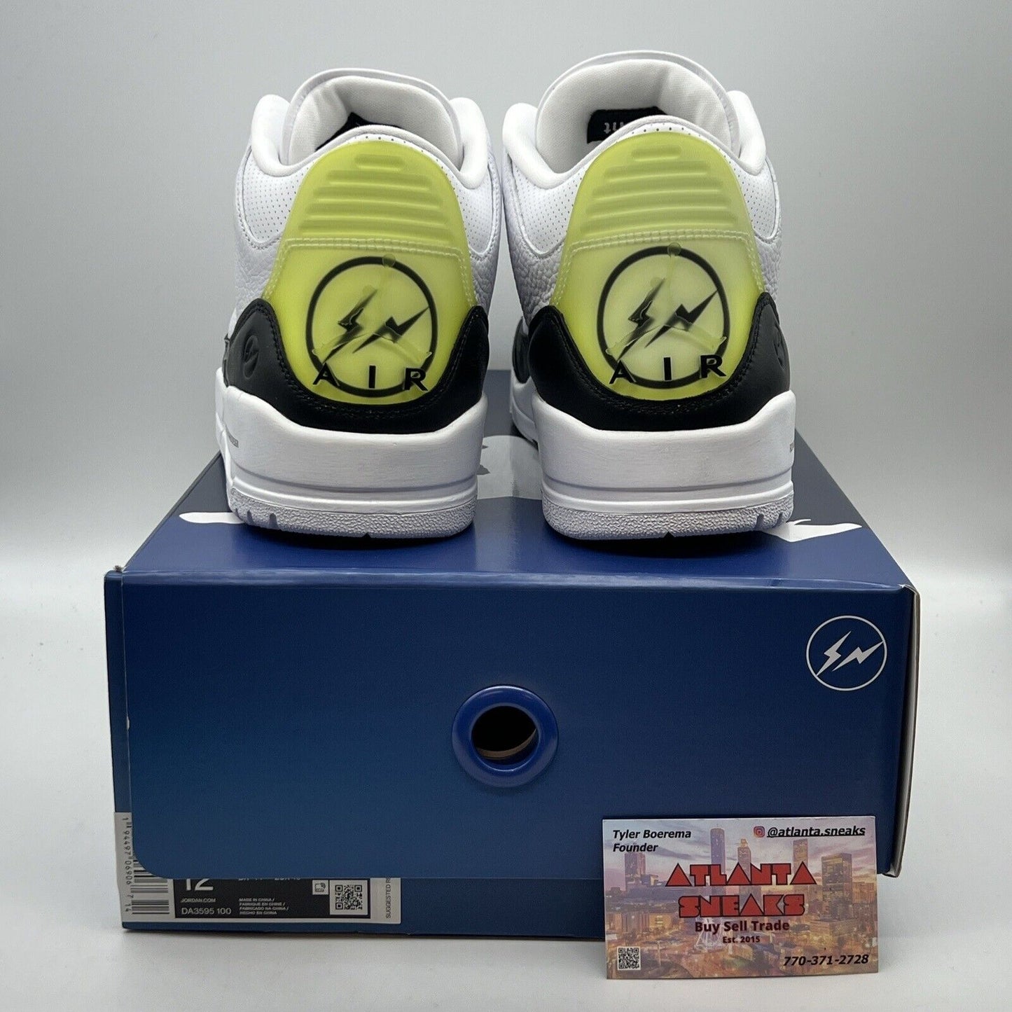 Size 12 - Jordan 3 Retro SP x Fragment Design Mid White Brand New Og All