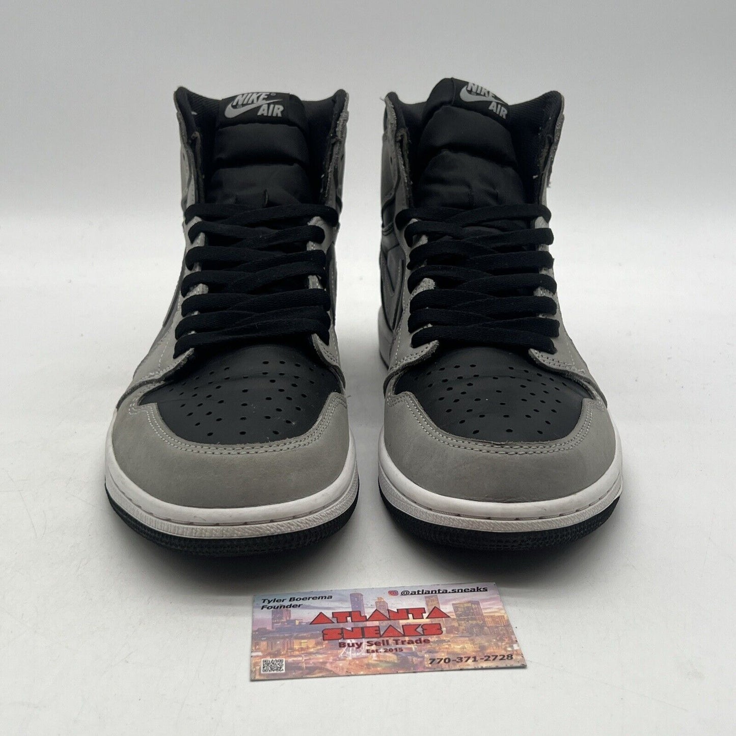 Size 11 - Jordan 1 Retro OG High Shadow 2.0 Black Grey Leather (555088-035)