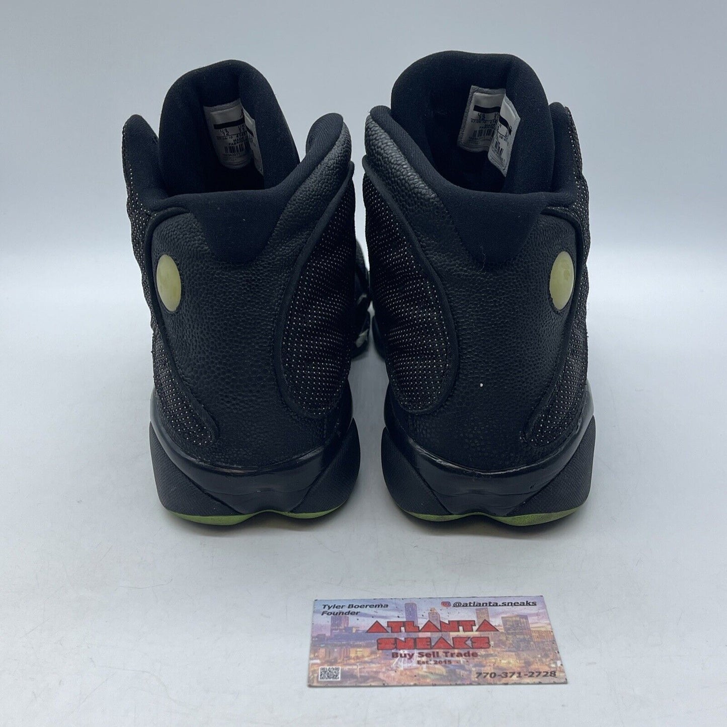 Size 12 - Air Jordan 13 Retro 2010 Altitude Black Leather Suede (414571-002)