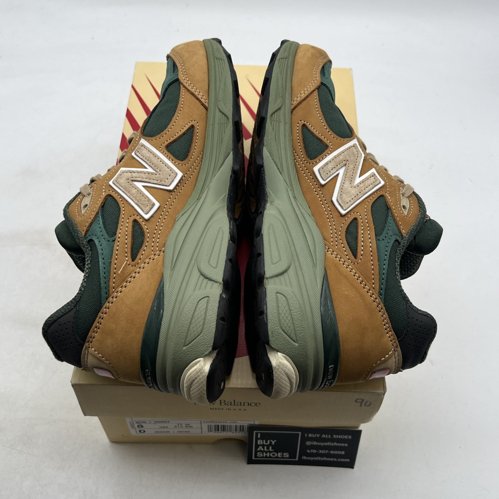 Size 8 - New Balance Teddy Santis x 990v3 Made in USA Tan Green (M990WG3)