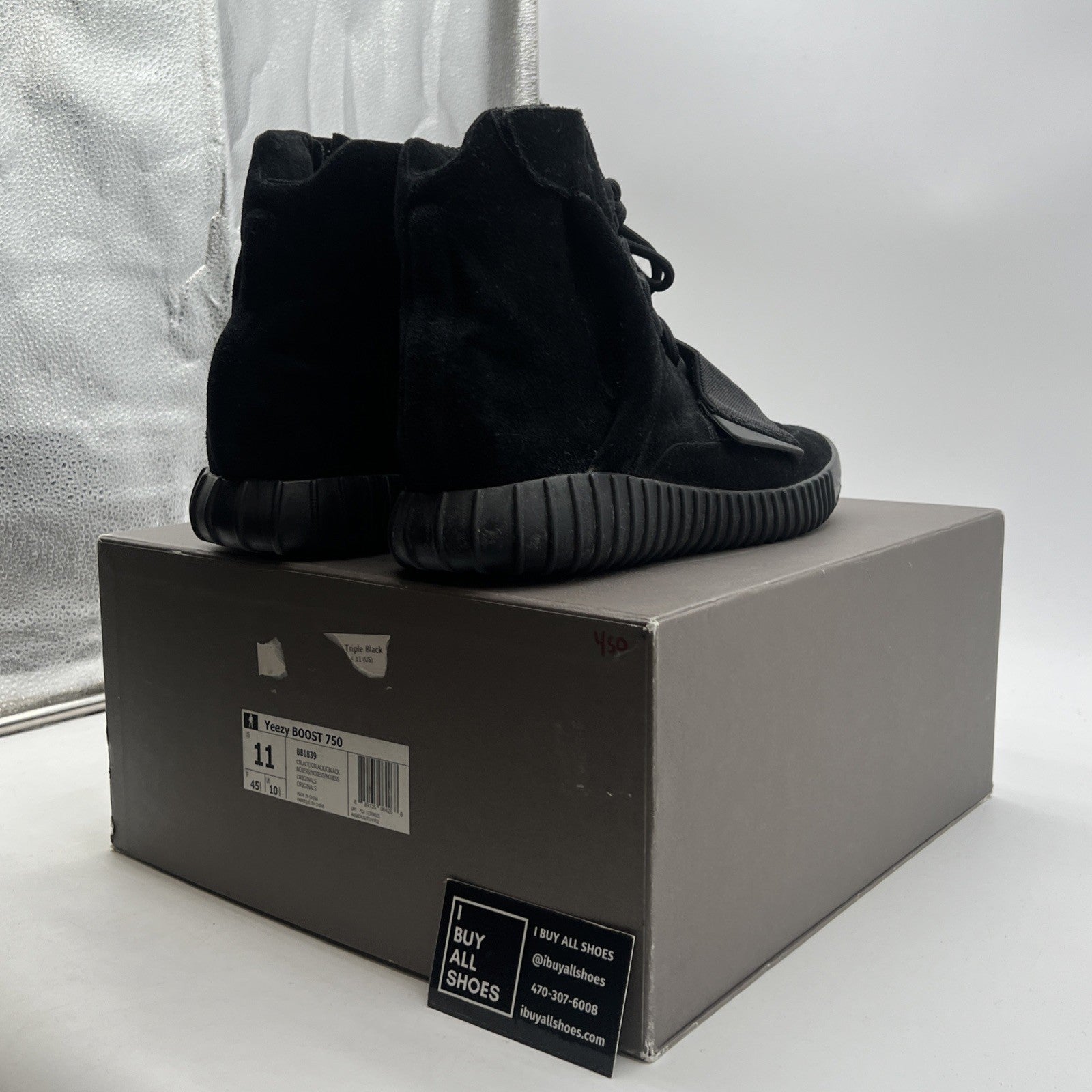 Size 11 - adidas Yeezy Boost 750 Triple Black (BB1839)