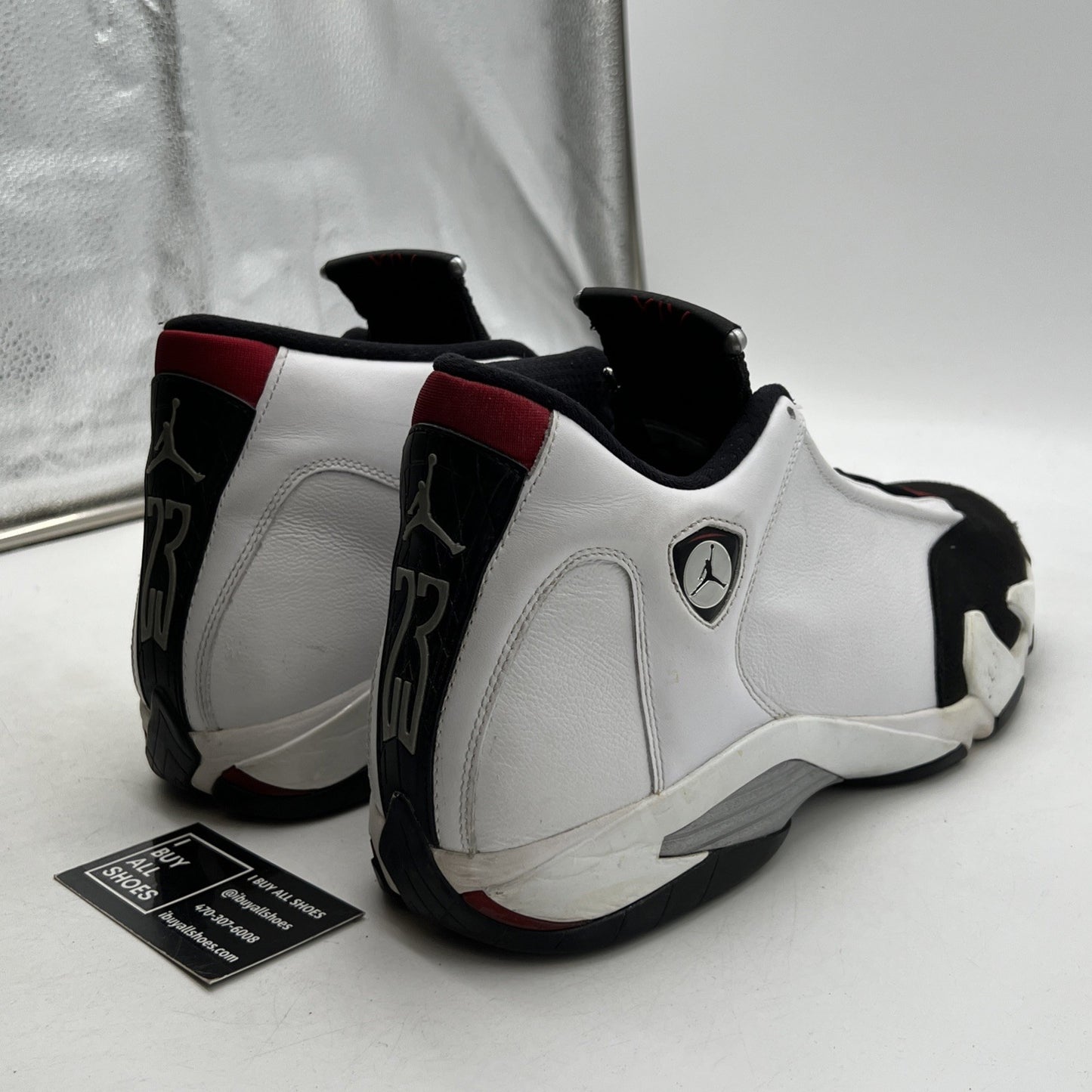 Size 14 - Air Jordan 14 Retro 2014 Black Toe (487471-102)