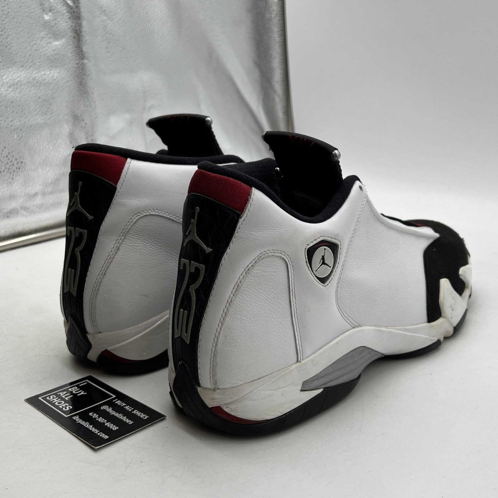 Size 14 - Air Jordan 14 Retro 2014 Black Toe (487471-102)