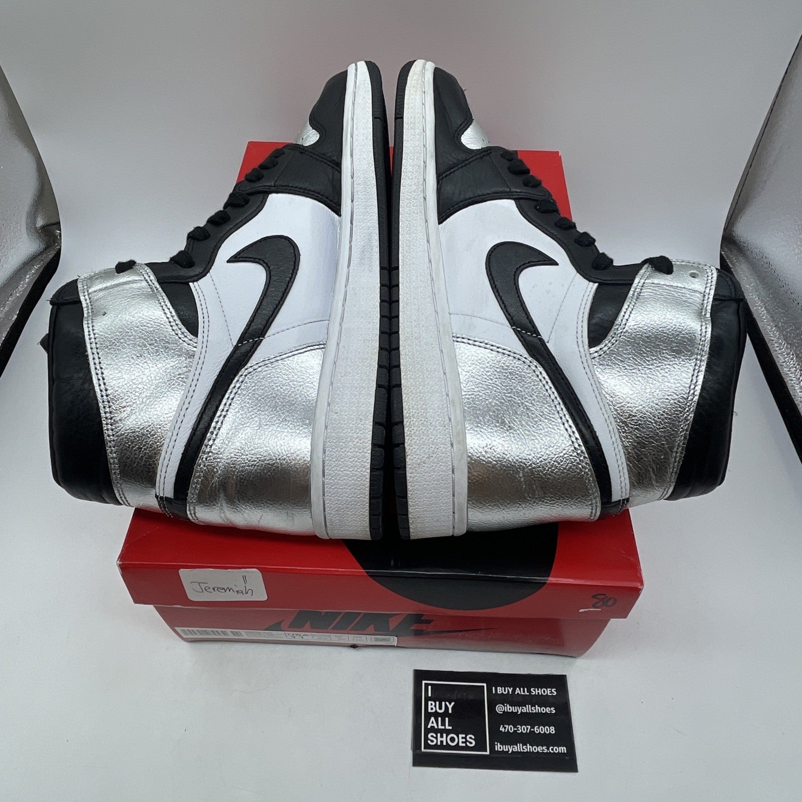 Size 11W- Air Jordan 1 High OG Metallic Silver (CD0461-001)