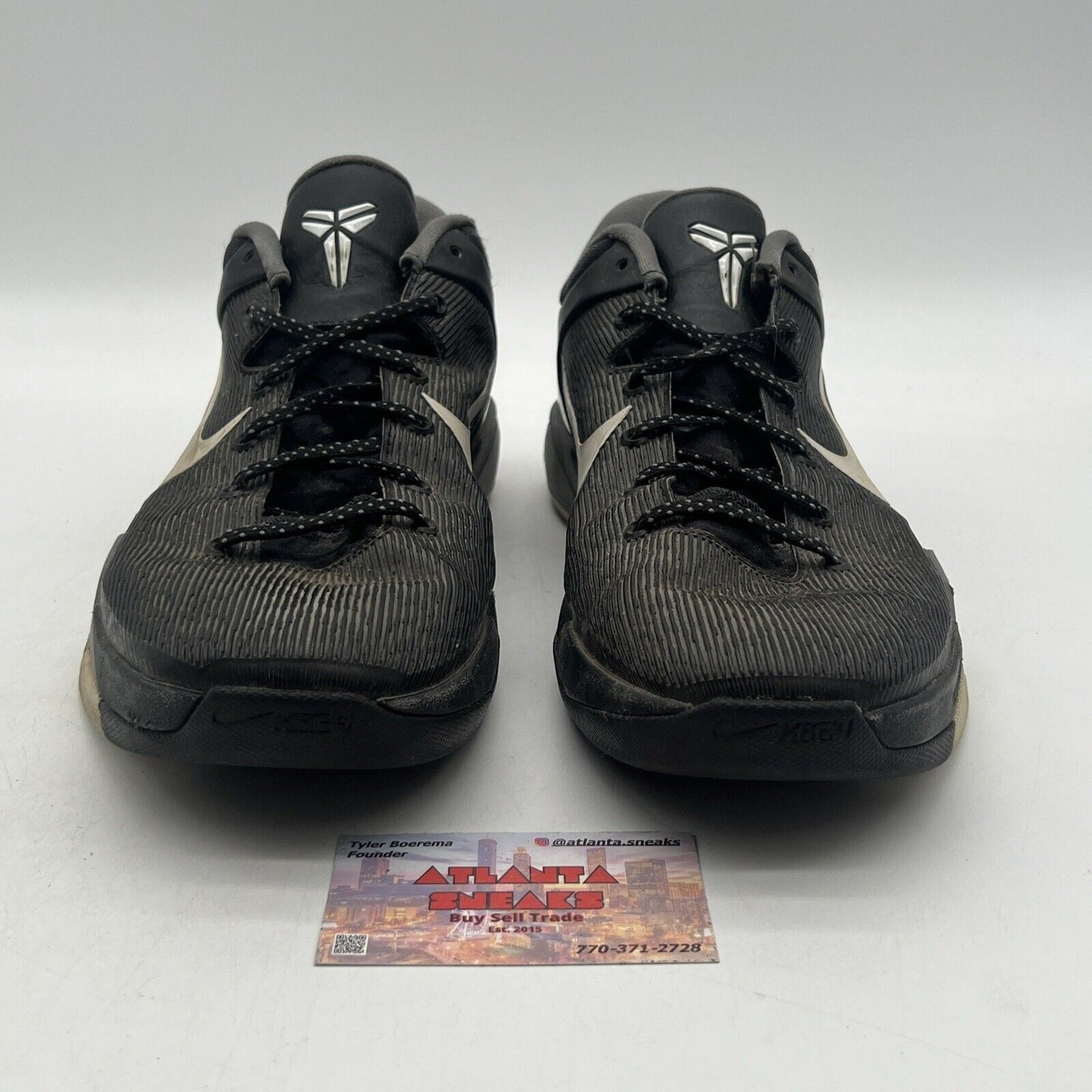 Size 13 - Nike Zoom Kobe 7 System Black Wolf Grey (488371-001)