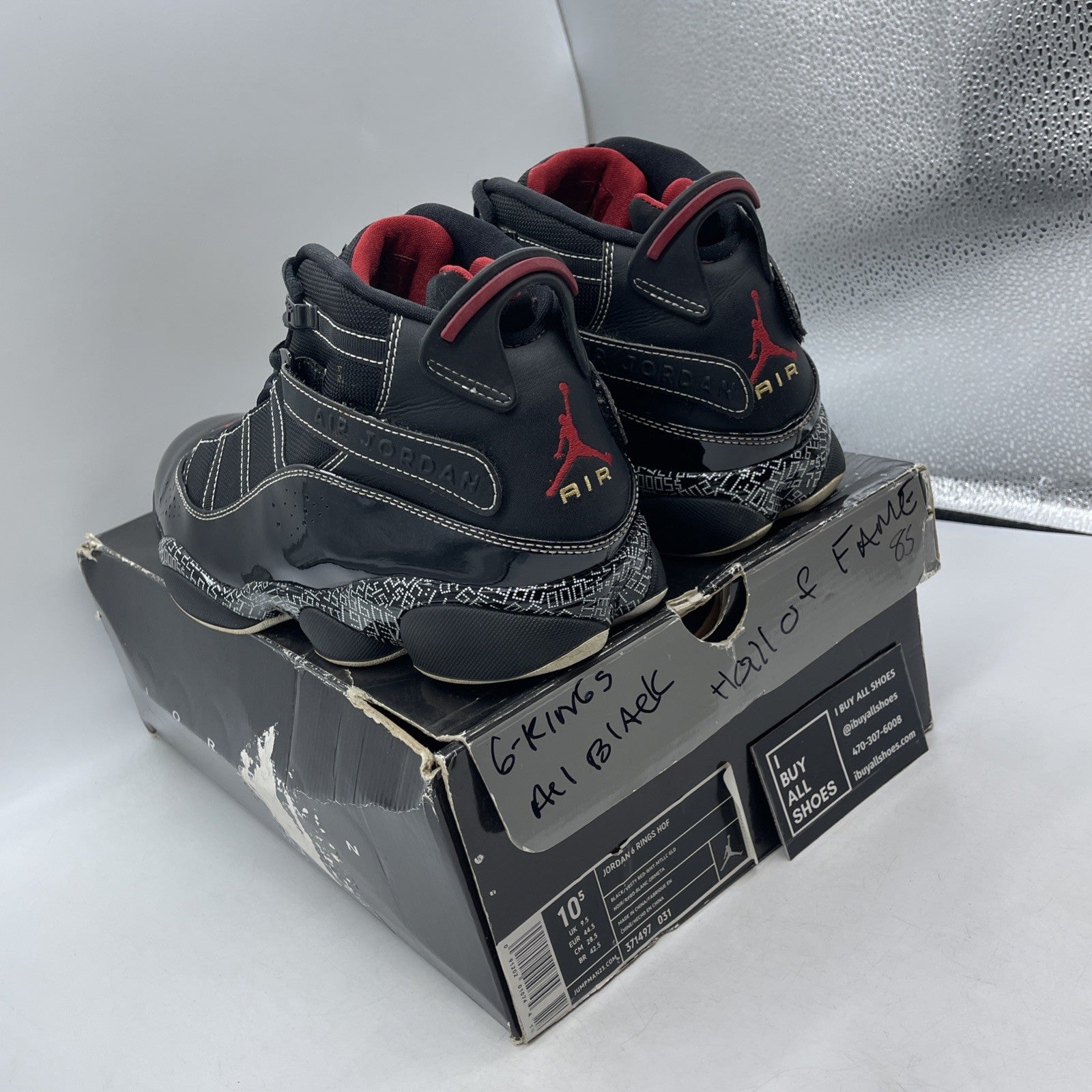 Size 10.5 - Air Jordan 6 Rings Hall Of Fame (371497-031)