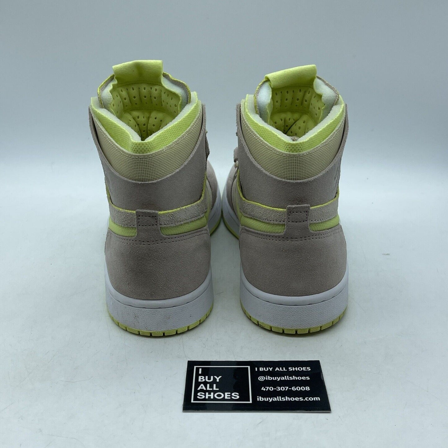 Size 9.5W - Air Jordan 1 Zoom Comfort High Lemon Twist Brown Suede (CT0979-200)