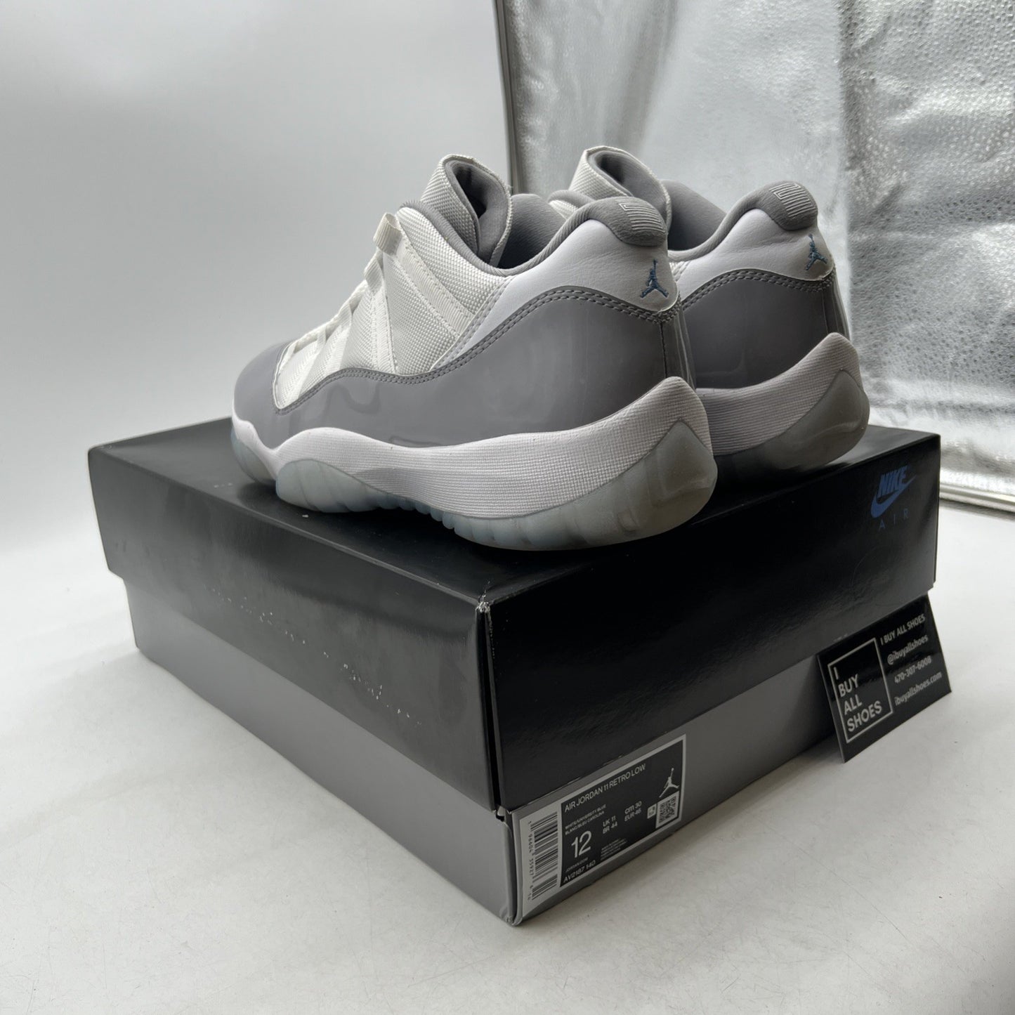 Size 12 - Air Jordan 11 Retro Low Cement Grey (AV2187-140)