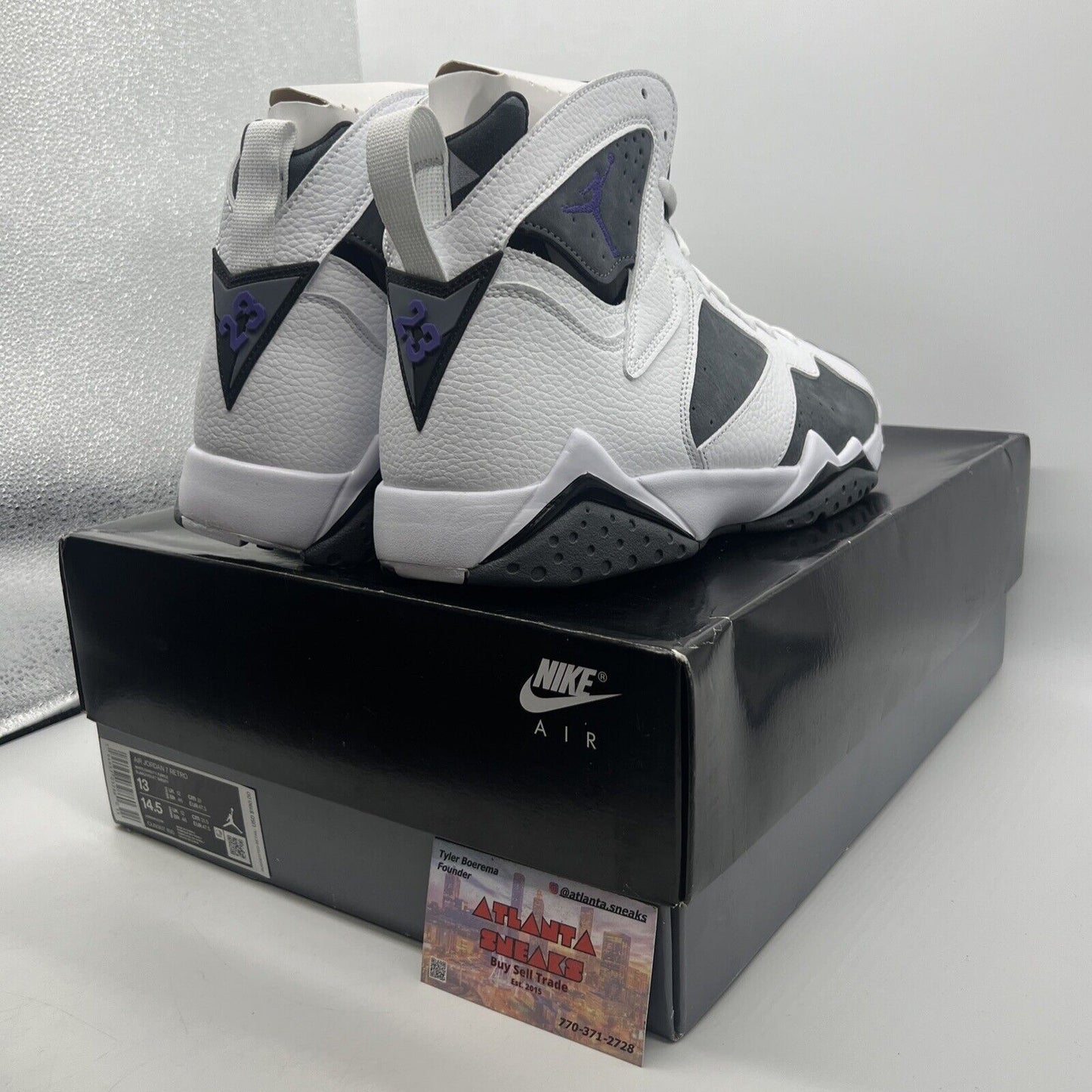 Size 13 - Air Jordan 7 Retro 2021 Flint White Leather Suede (CU9307-100)