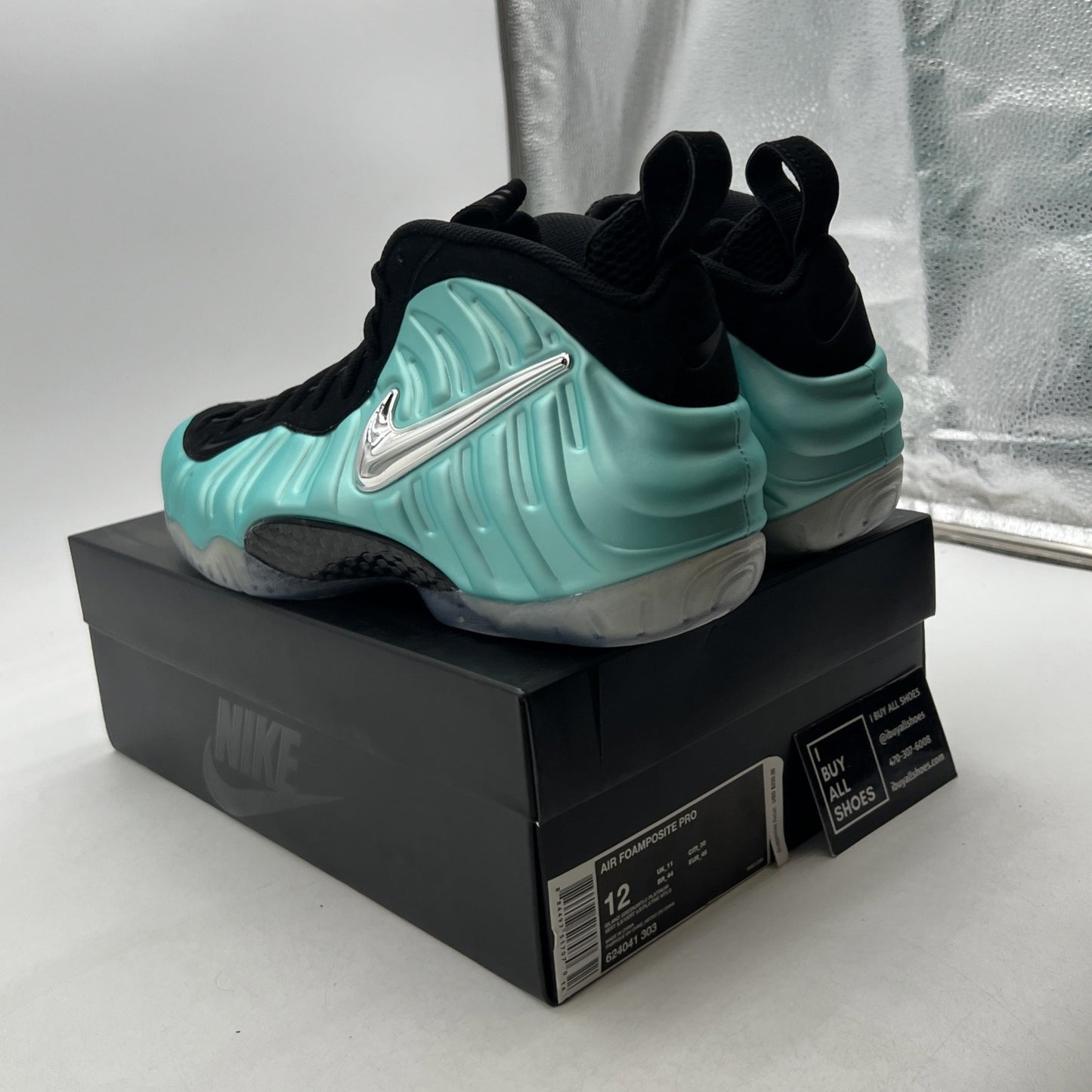 Size 12 - Nike Air Foamposite Pro Island Green (624041-303)