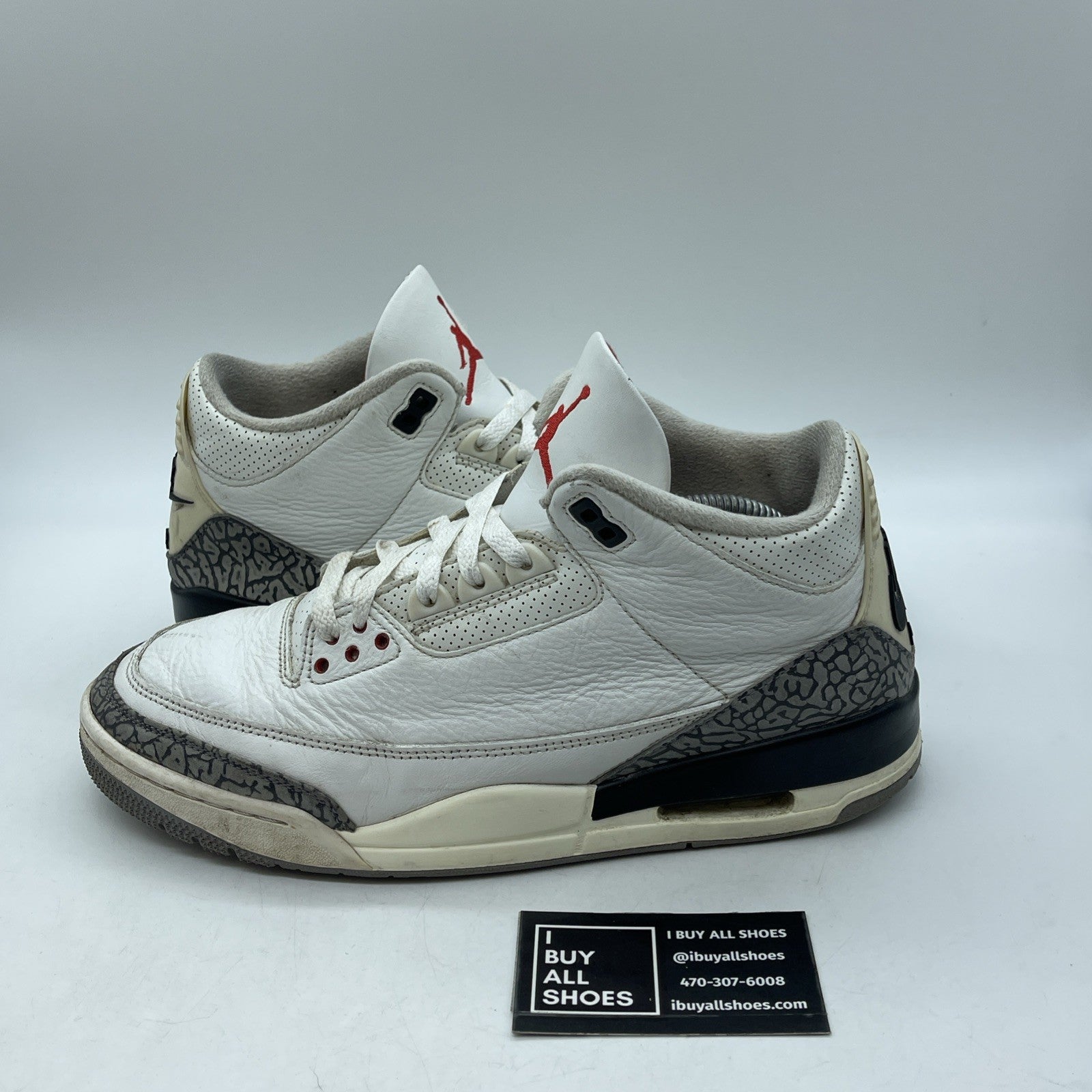 Size 10 - Jordan 3 Retro Mid White Cement Reimagined Suede Leather (DN3707-100)
