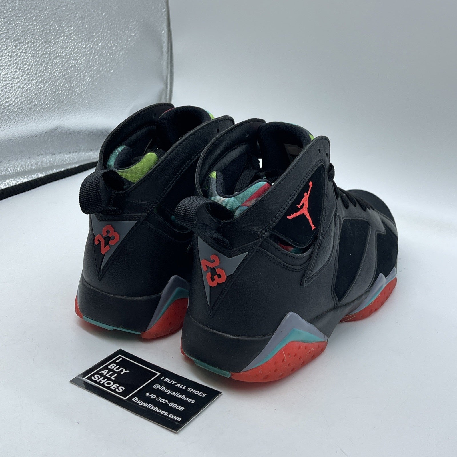 Size 9.5 - Air Jordan 7 Retro 30th Barcelona Nights Black Suede (705350-007)