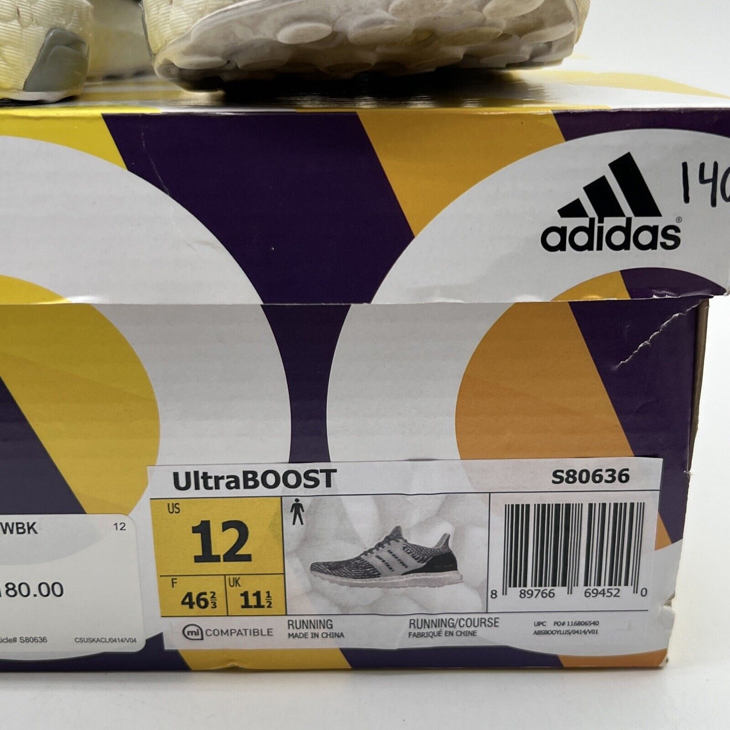 Size 12 - adidas UltraBoost 3.0 Oreo Black White (S80636)