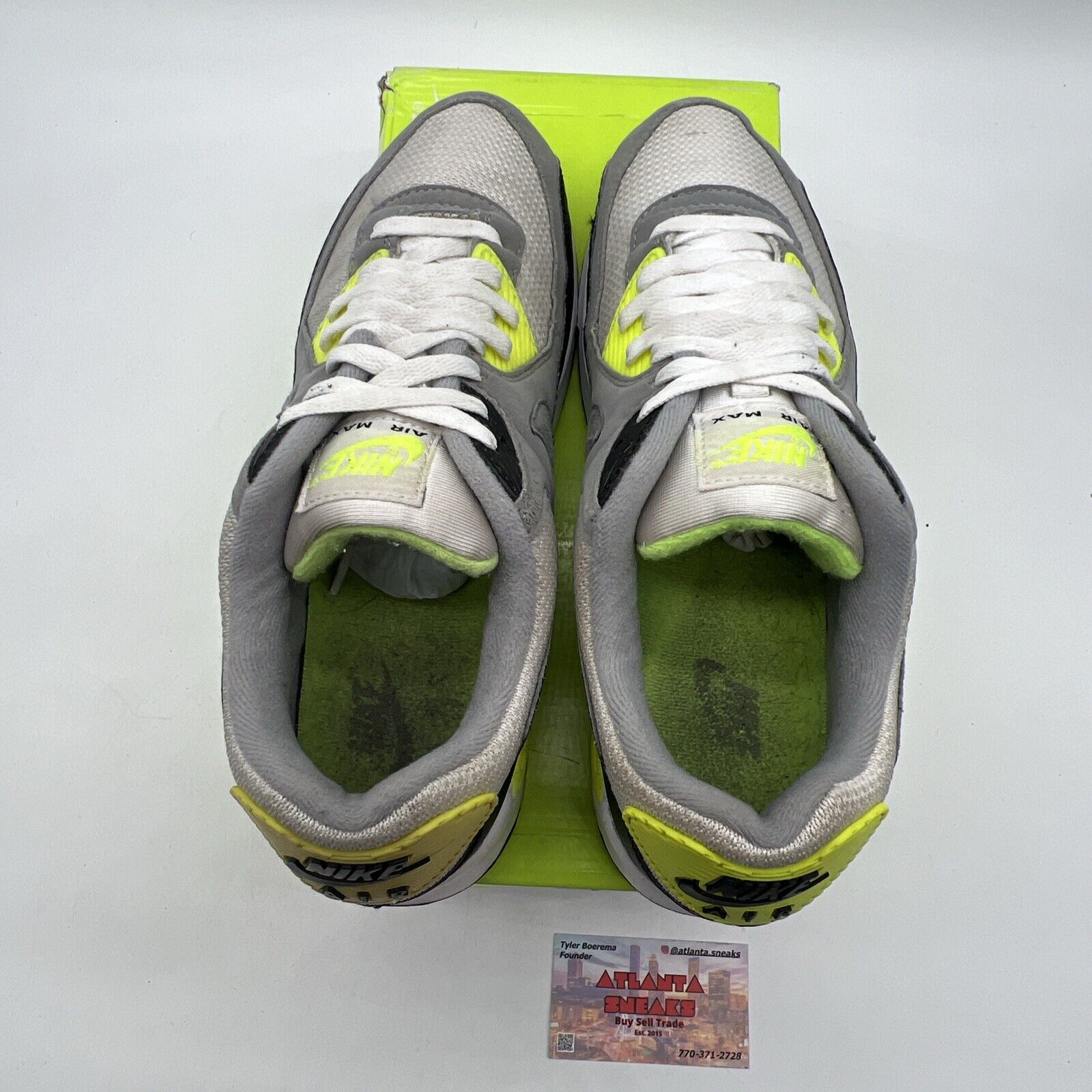 Size 10 - Nike Air Max 90 2020 Volt Black Grey White (CD0881-103)