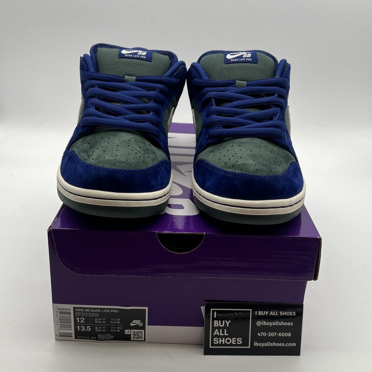 Size 12 - Nike Dunk Pro SB Low Deep Royal Vintage Green (HF3704-400)