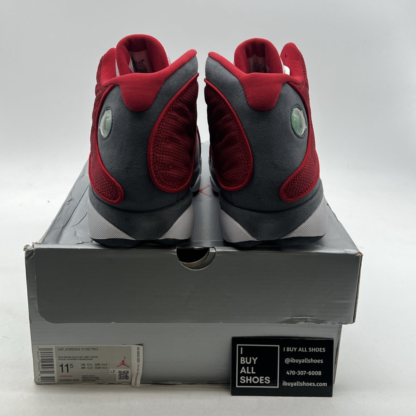 Size 11.5 - Air Jordan 13 Red/White - (DJ5982-600)