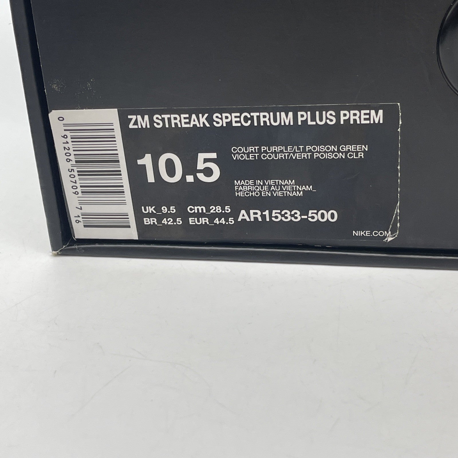 Size 10.5 - Nike Zoom Streak Spectrum Plus Premium Court Purple (AR1533-500)