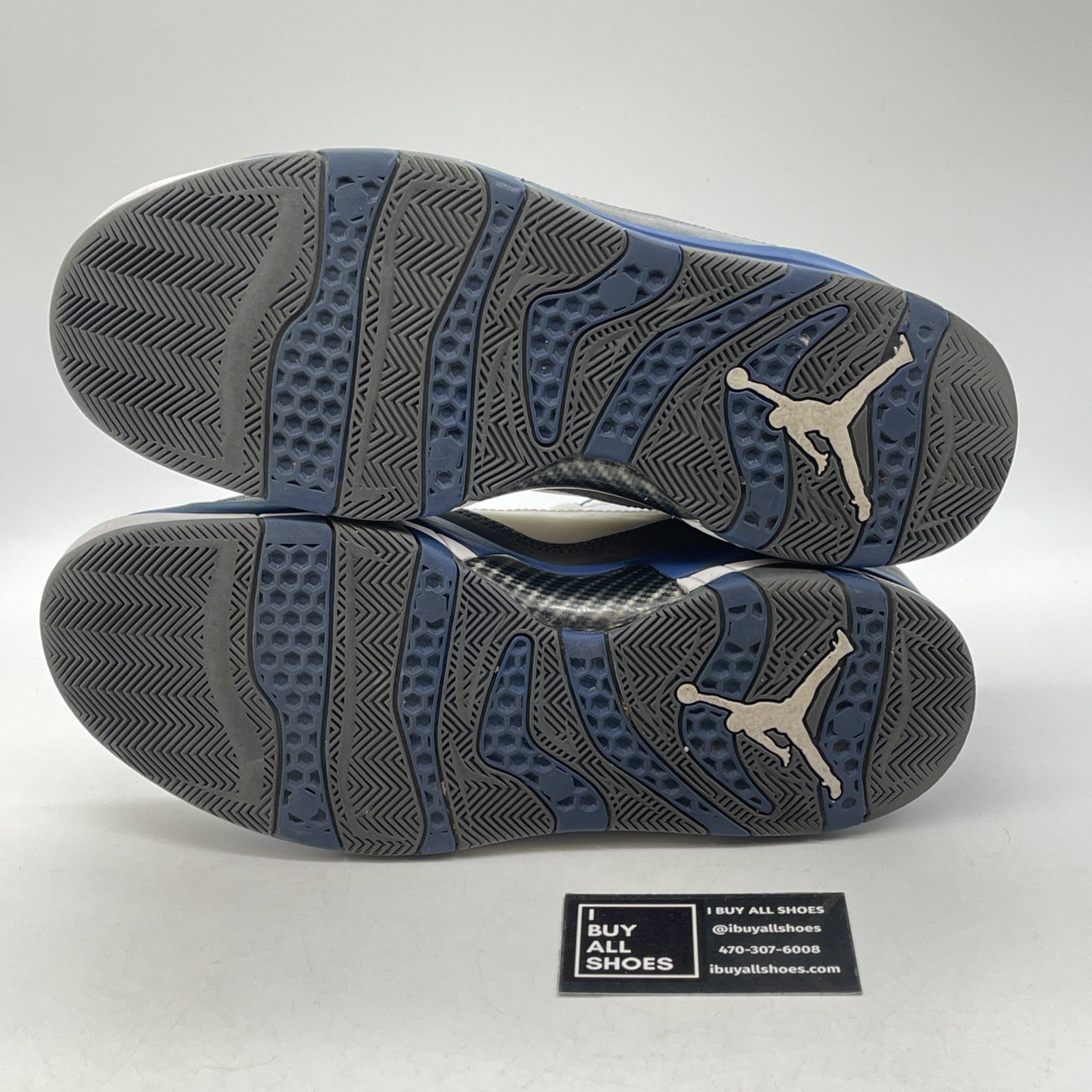 Size 11.5 - Nike Jordan Hallowed Ground White Gray Blue 2010  (384699-105)